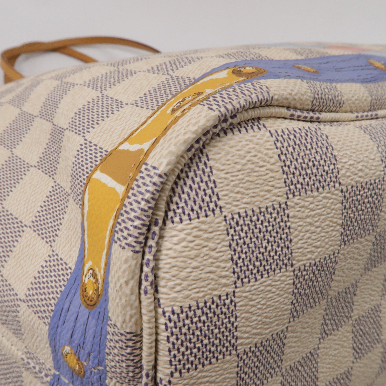 LOUIS VUITTON Damier Azur Neverfull MM手挽袋