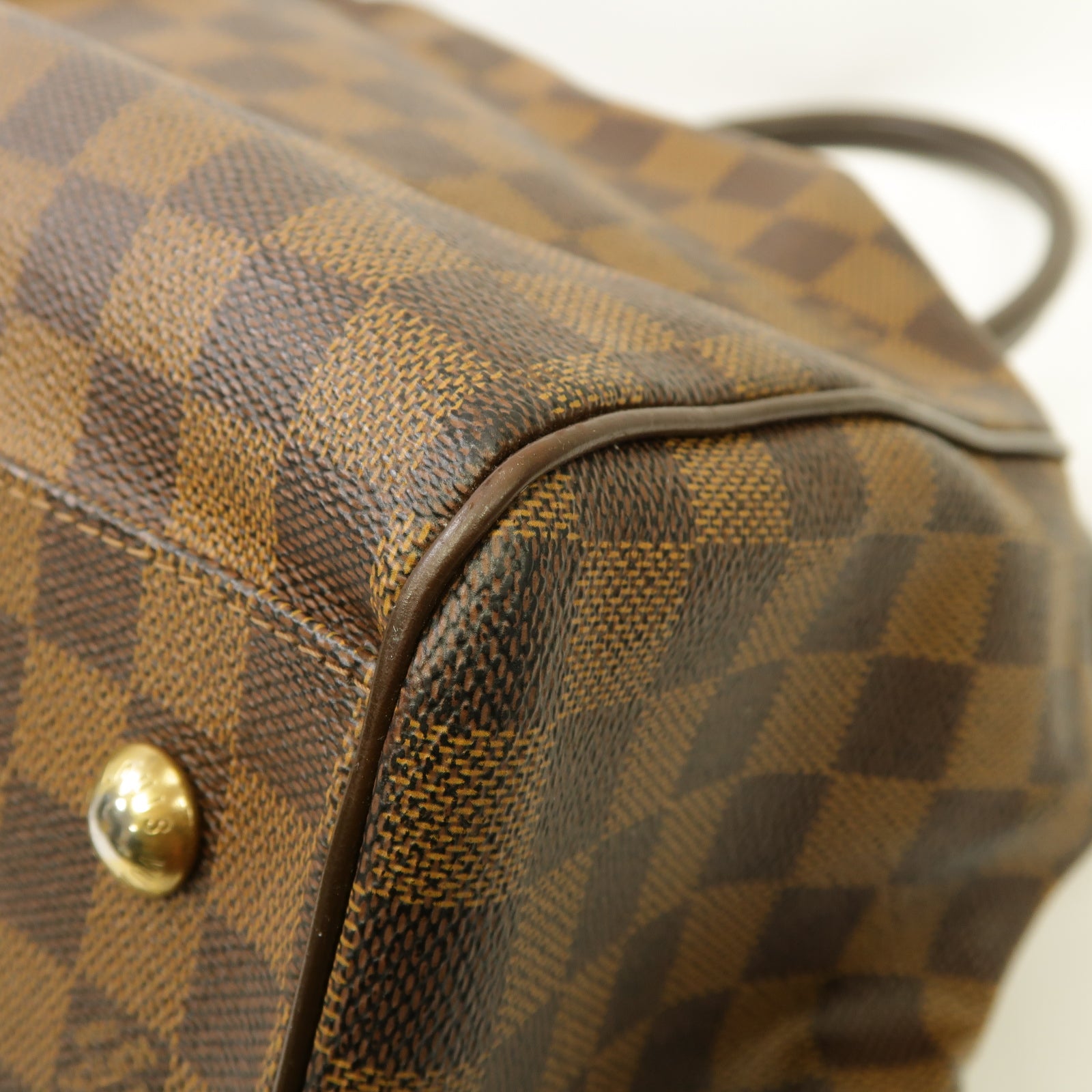 LOUIS VUITTON 【激減優惠】Damier Trevi GM金扣手挽肩背兩用袋啡色