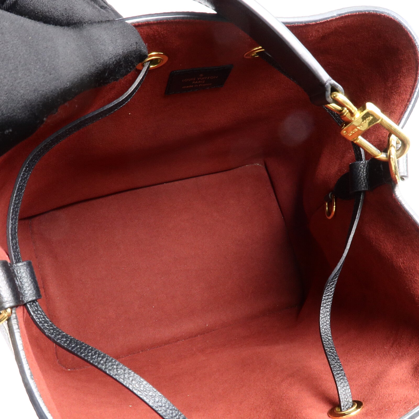 LOUIS VUITTON Monogram Empreinte Bicolor Neo Noe MM金扣手挽肩背兩用袋