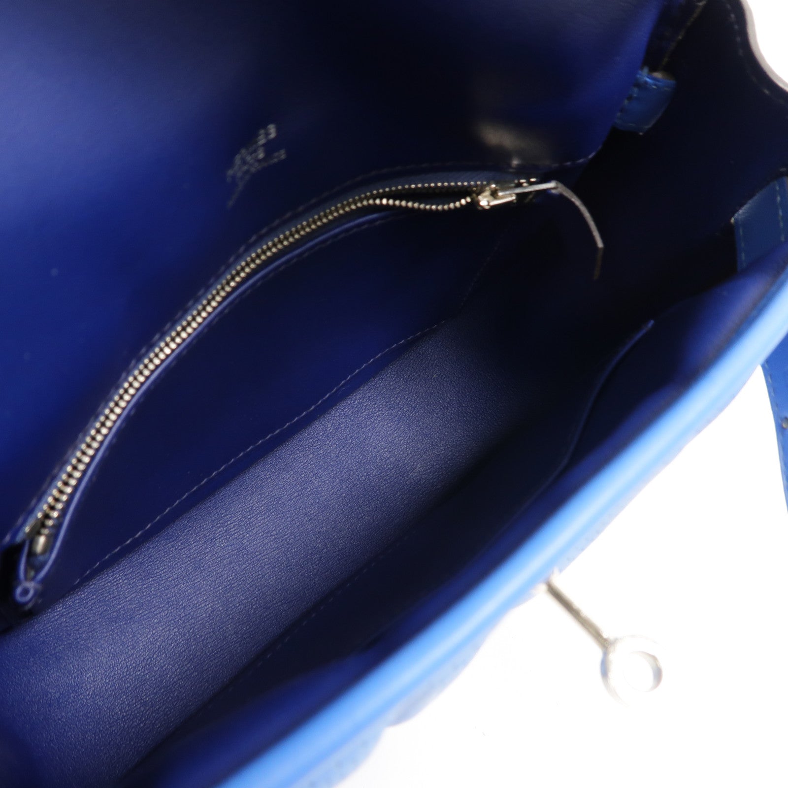 HERMES Swift皮革Berline Mini肩背袋Bleu Saphir