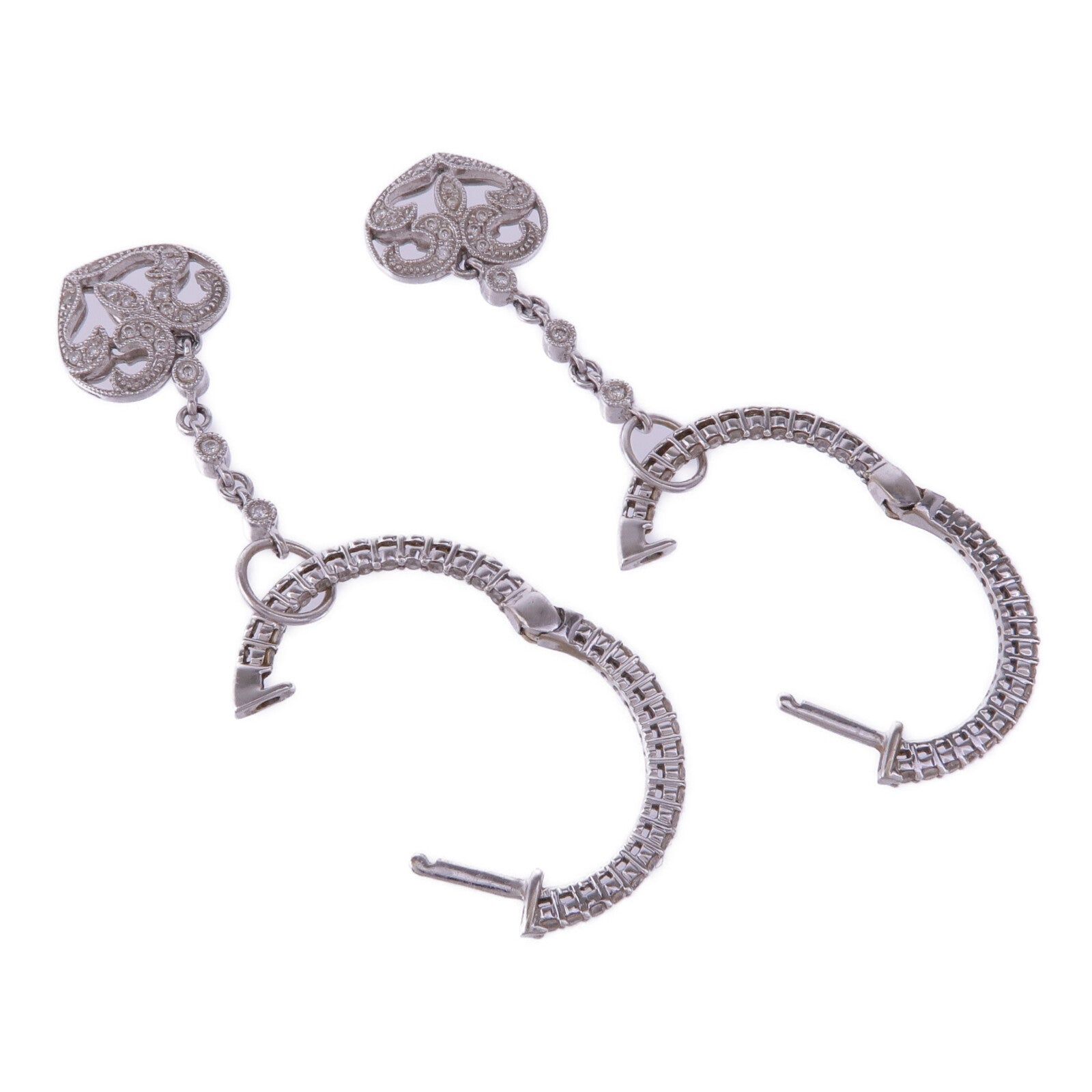 JEWELRY 18K白金Diamond Earrings鑽石耳環