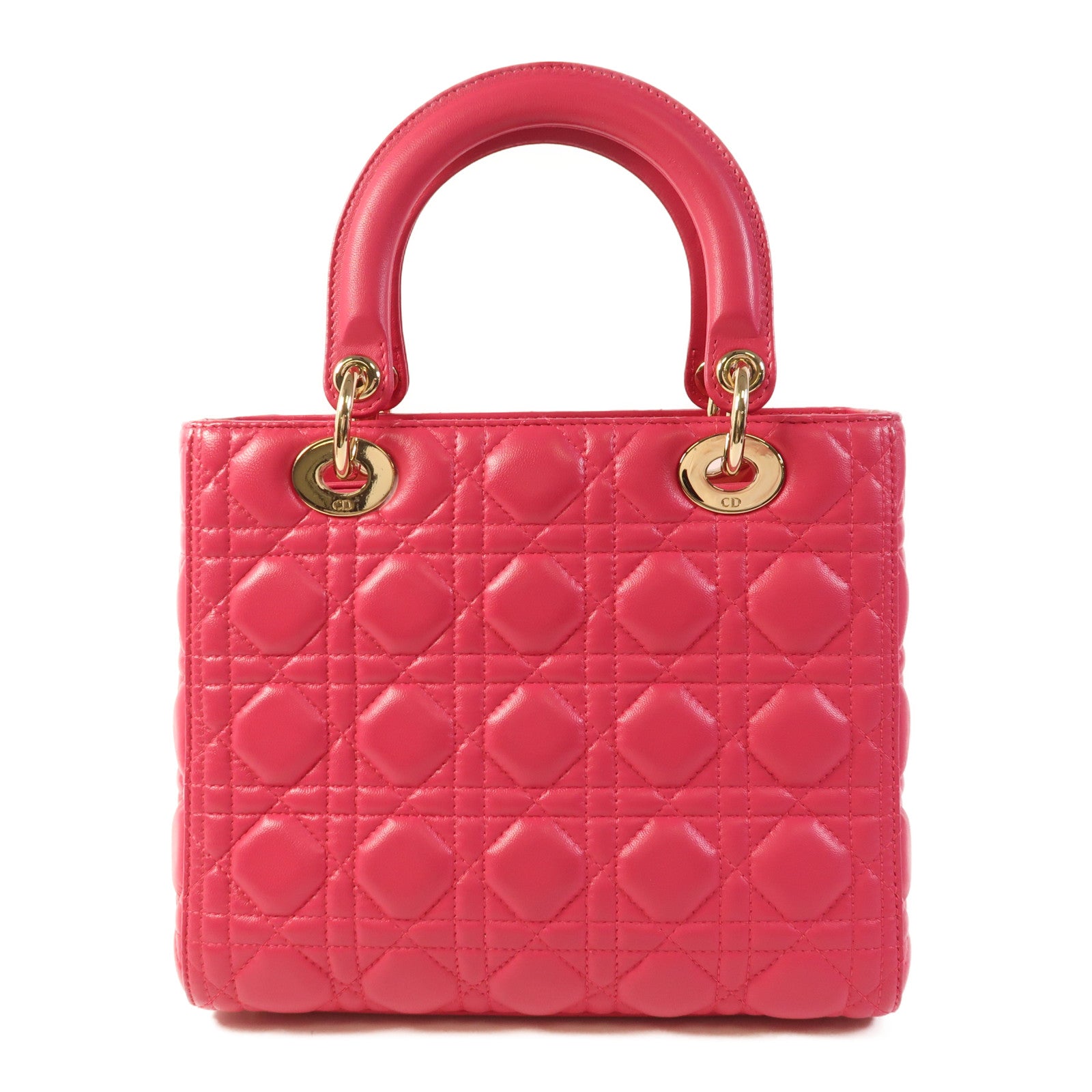 Dior 羊皮皮革Lady Dior金扣手挽肩背兩用袋