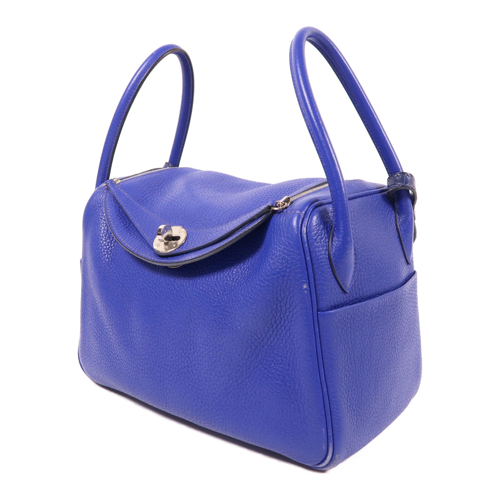 HERMES 【激減優惠】Clemence皮革/鱷魚皮革Niloticus Lindy 26肩背袋