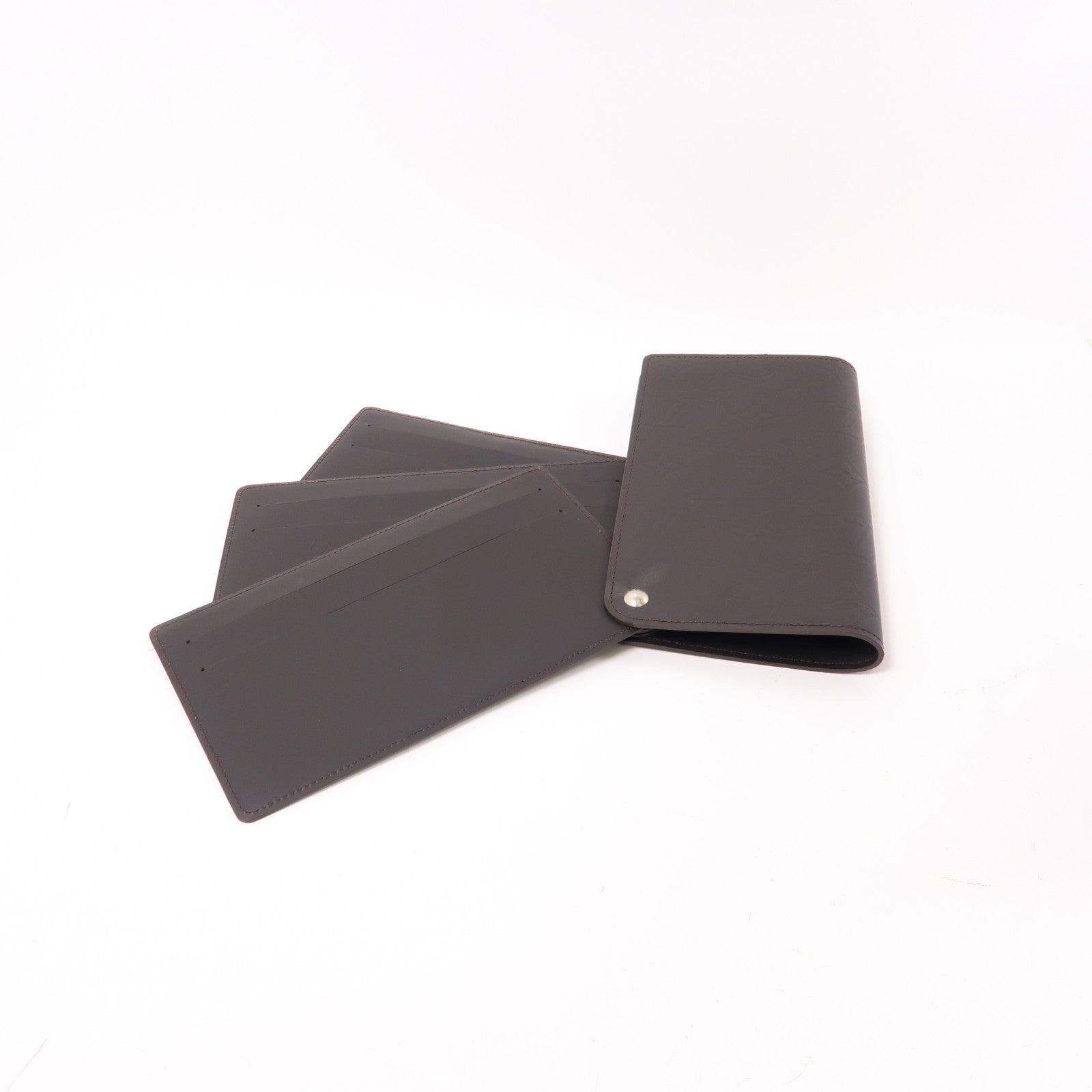 LOUIS VUITTON Monogram Glace Hoist Long Wallet銀扣長錢包棕色