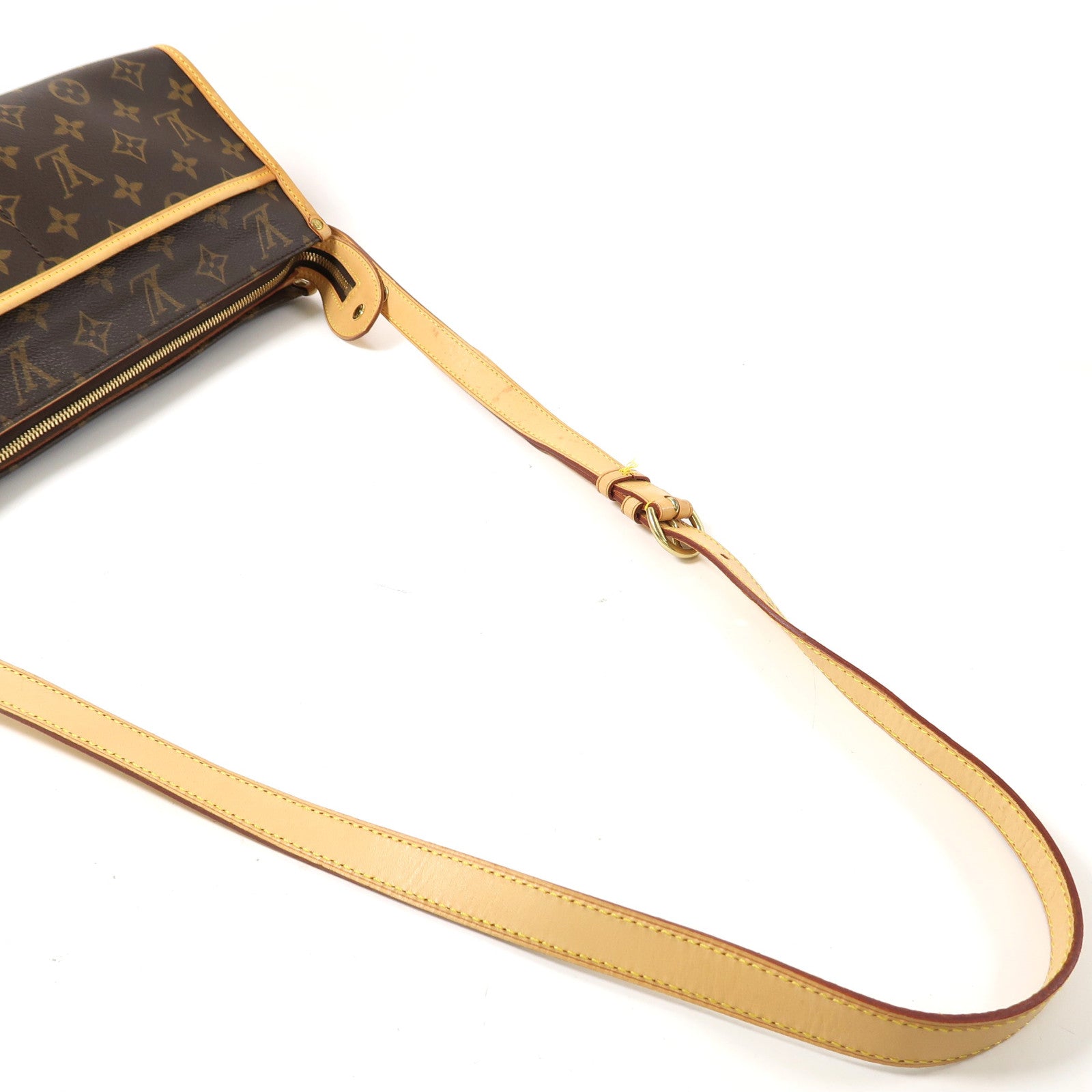 LOUIS VUITTON Monogram Popincourt Long金扣肩背袋啡色