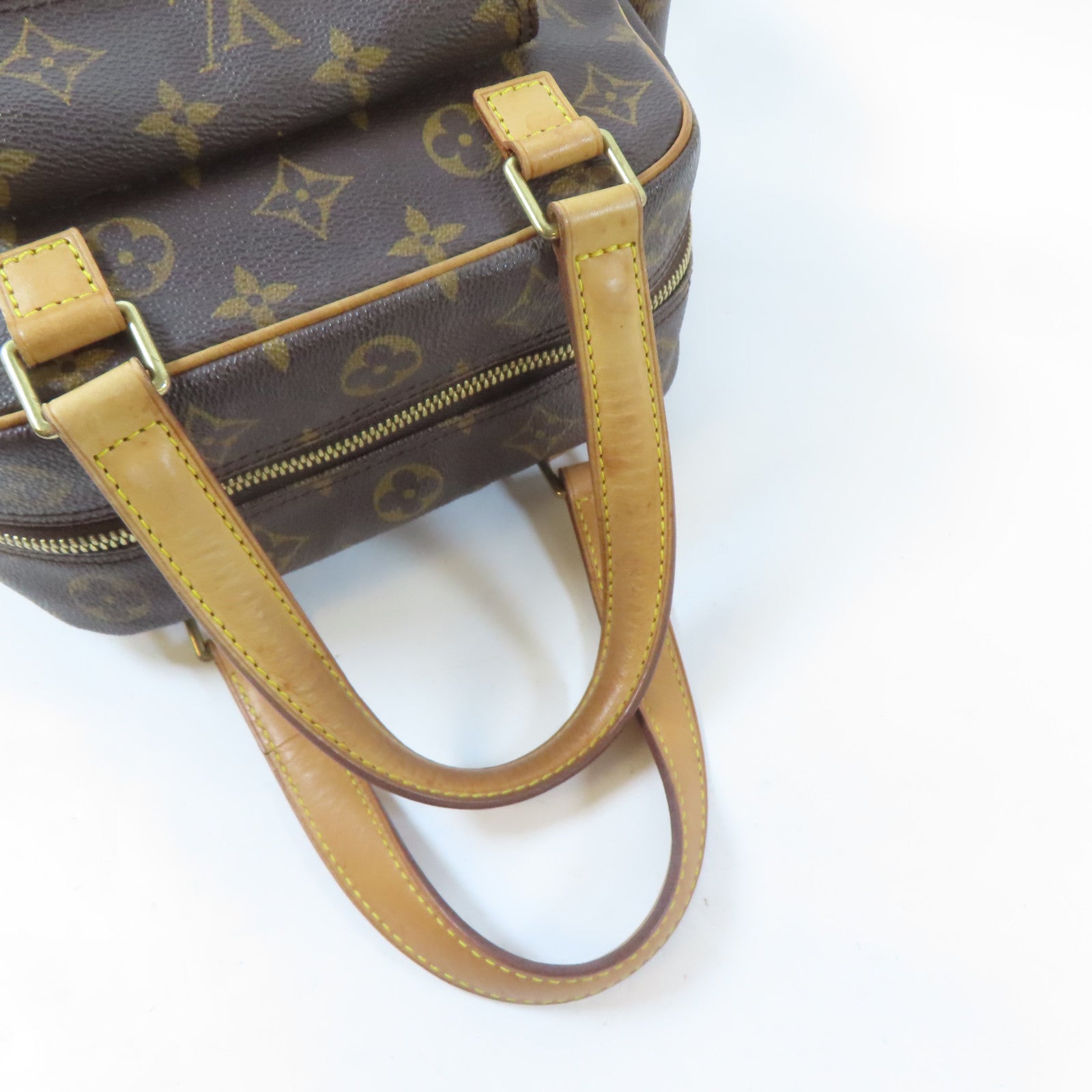 LOUIS VUITTON Monogram Excentri-cite金扣手挽袋啡色/紅色