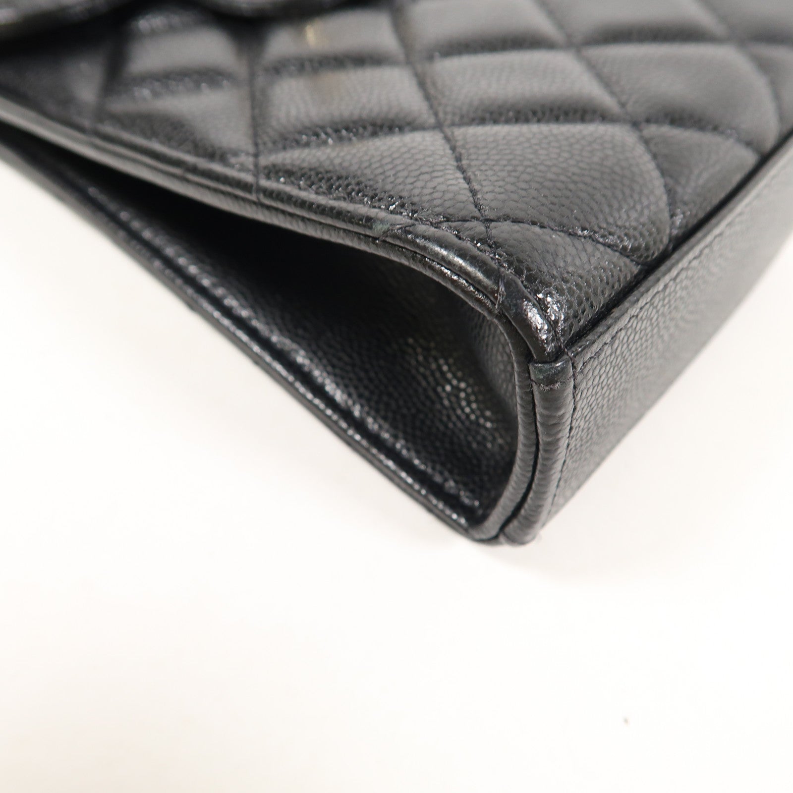 CHANEL 牛皮皮革Phone Bag金扣鏈帶肩背袋