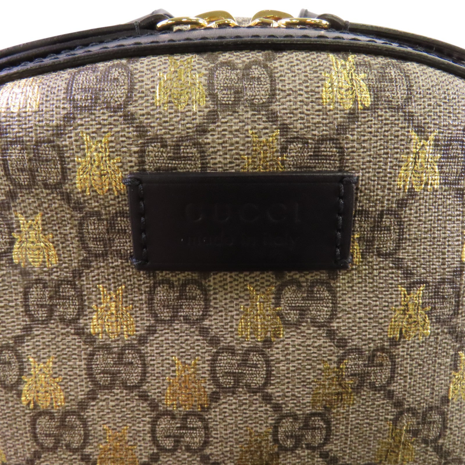 GUCCI 塗層帆布GG Supreme Backpack金扣背包