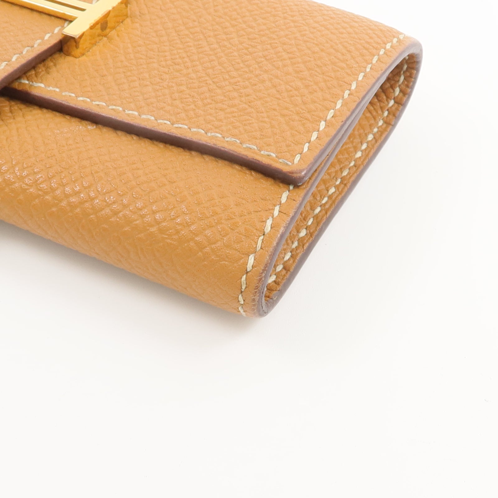 HERMES Epsom皮革Bearn Key Holder鎖匙包Gold