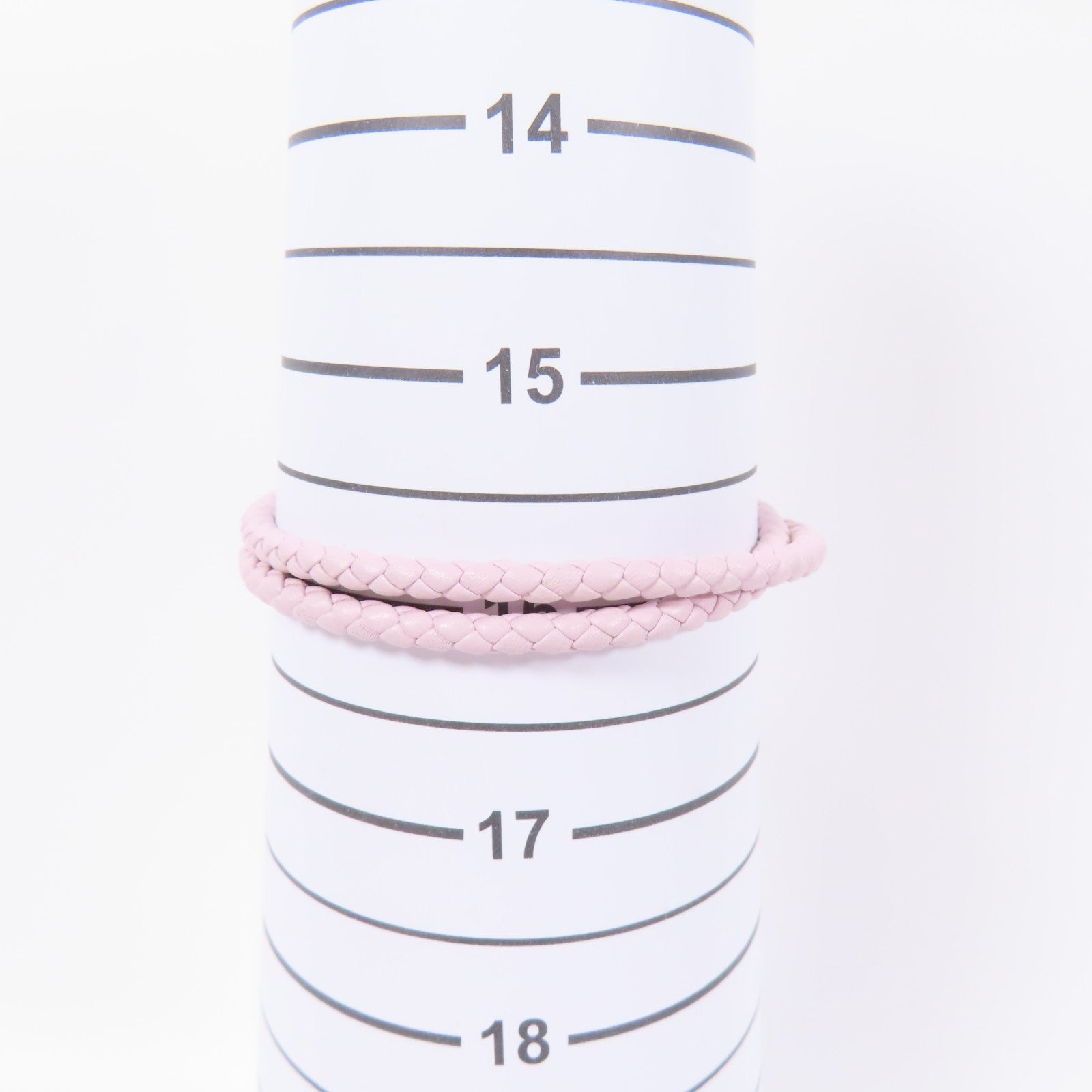 HERMES 皮革Glenan Double Tour Bracelet手鐲Mauve Pale