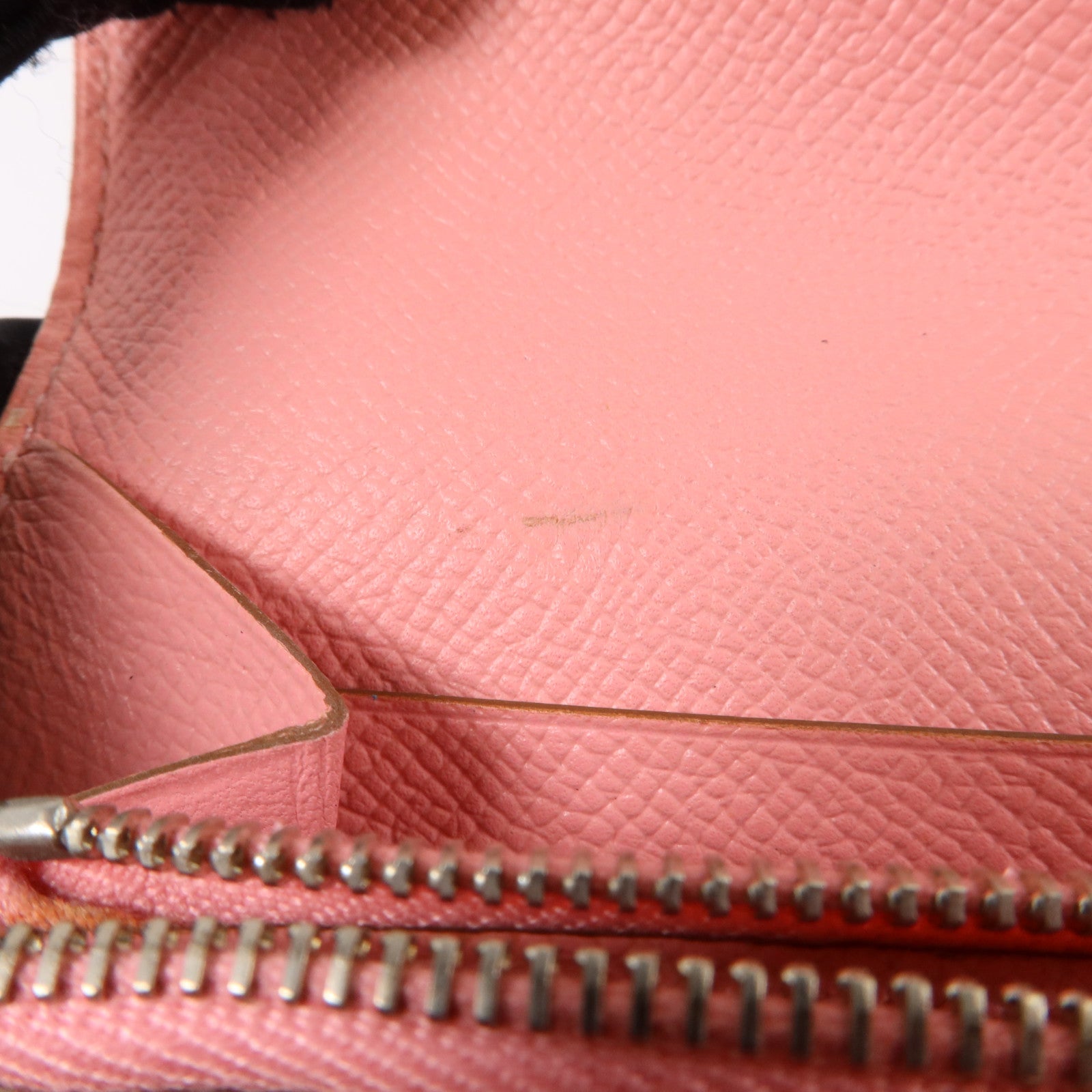 HERMES Epsom皮革Kelly Long Wallet銀扣長錢包Rose Confetti