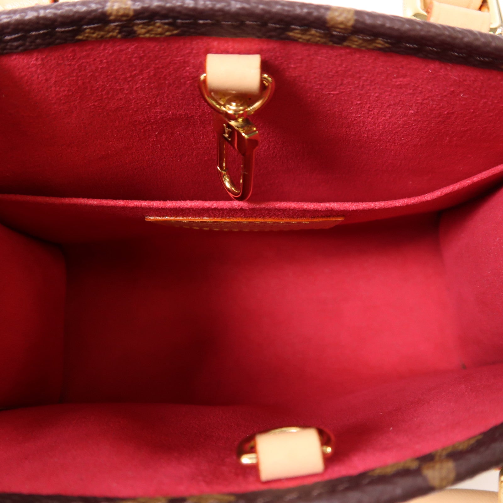 LOUIS VUITTON 塗Monogram LV X TM On The Go BB金扣手挽肩背兩用袋