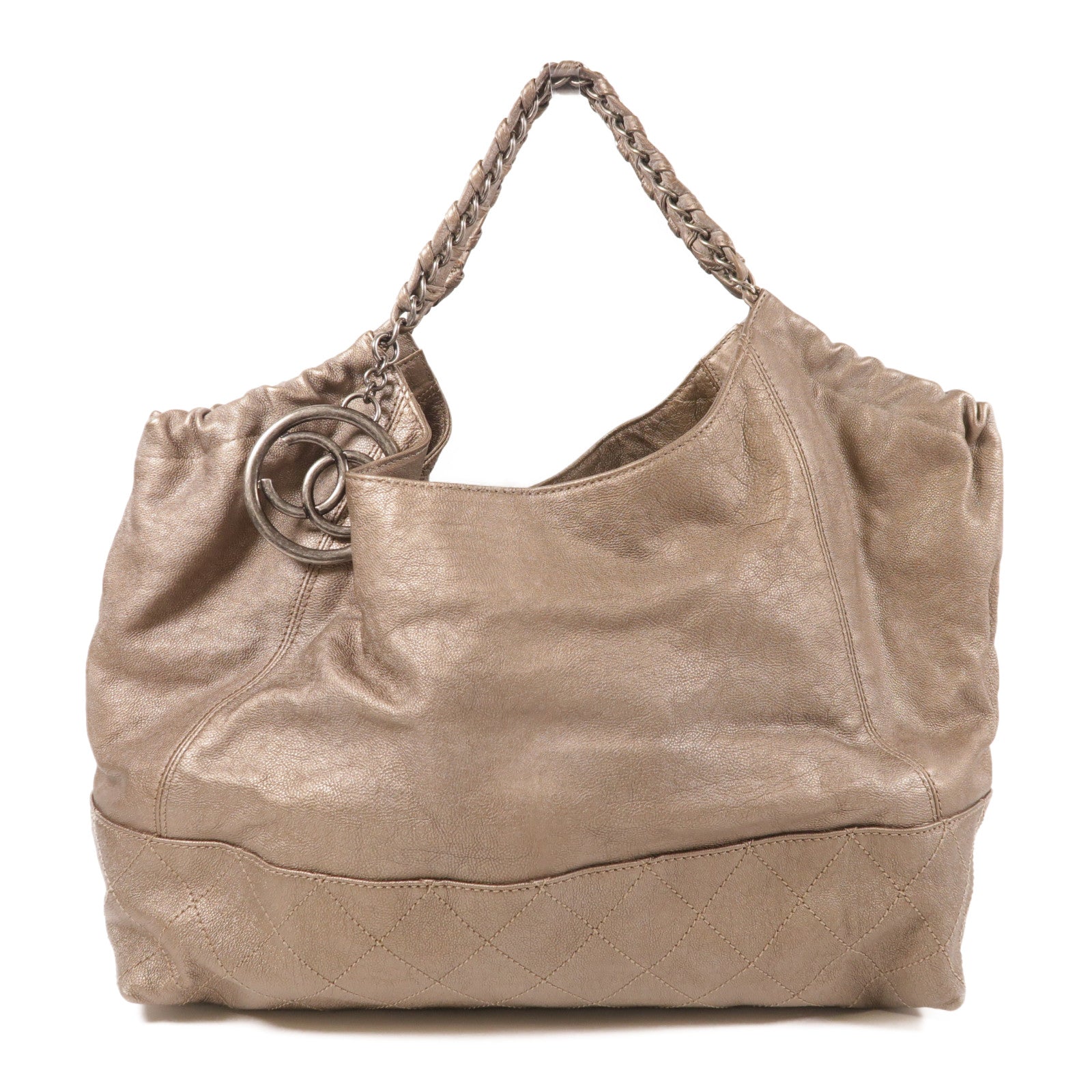 CHANEL 牛皮皮革Shoulder Bag鏈帶肩背袋