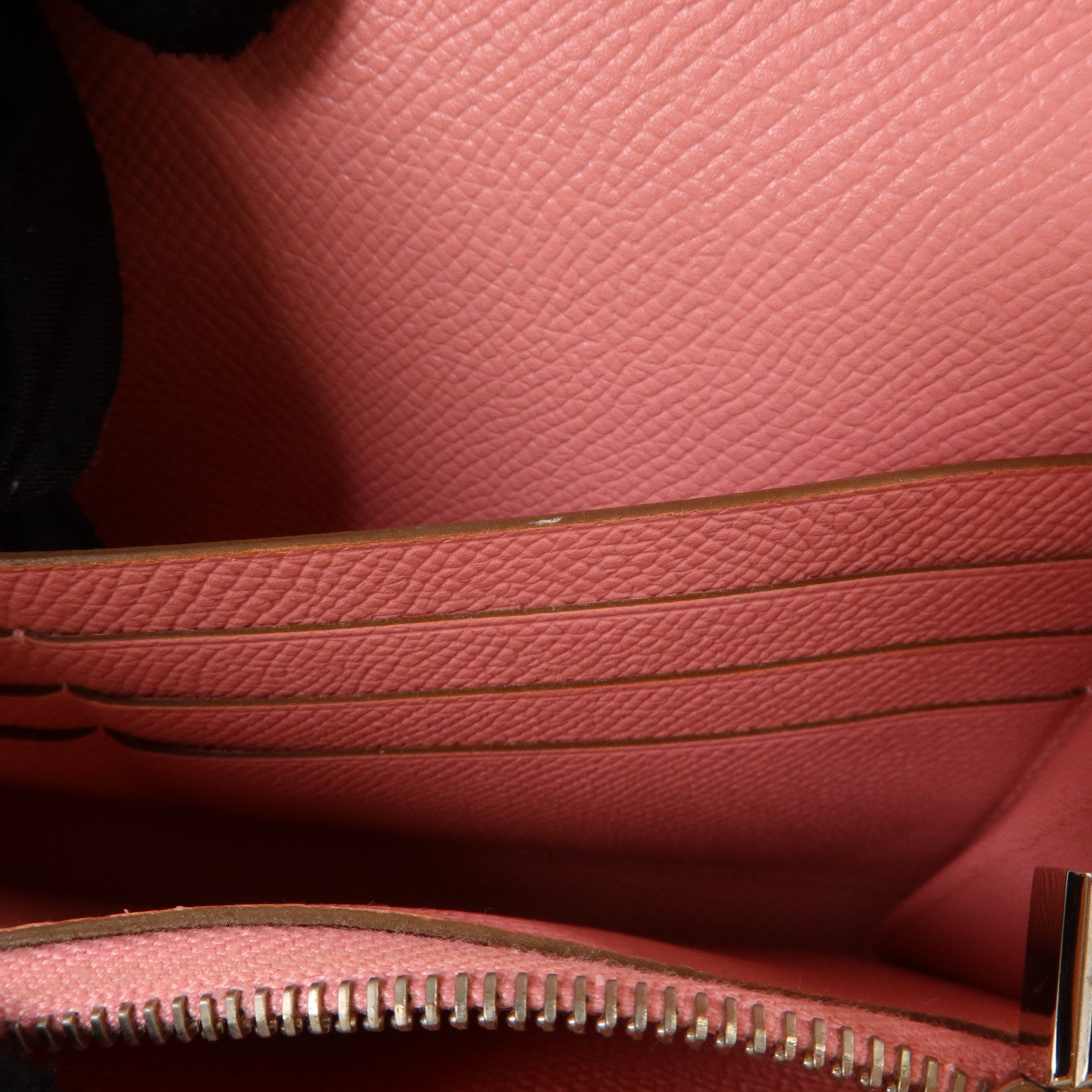 HERMES Epsom皮革Kelly Long Wallet銀扣長錢包Rose Confetti
