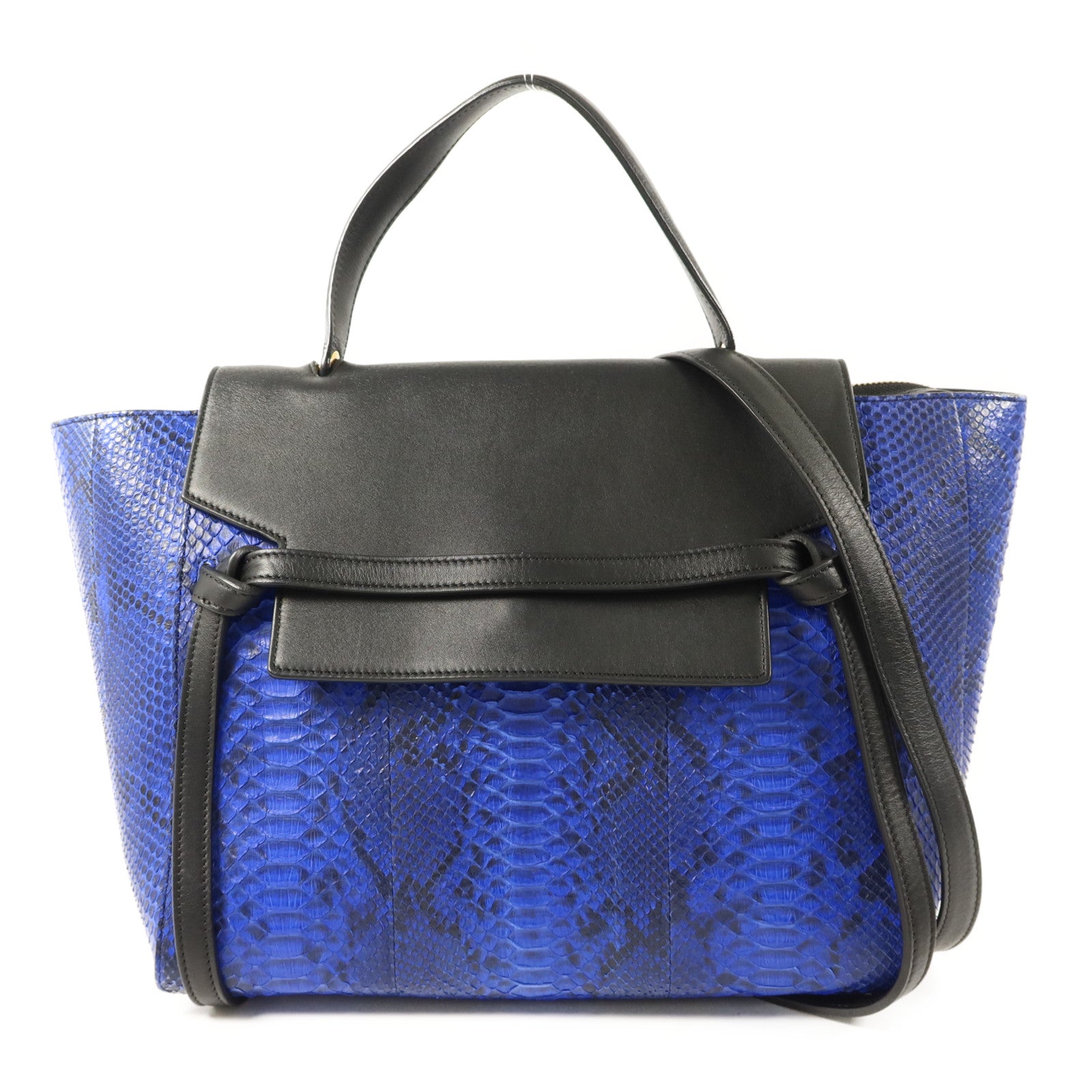 CELINE 蛇皮皮革Mini Belt Bag金扣手挽肩背兩用袋