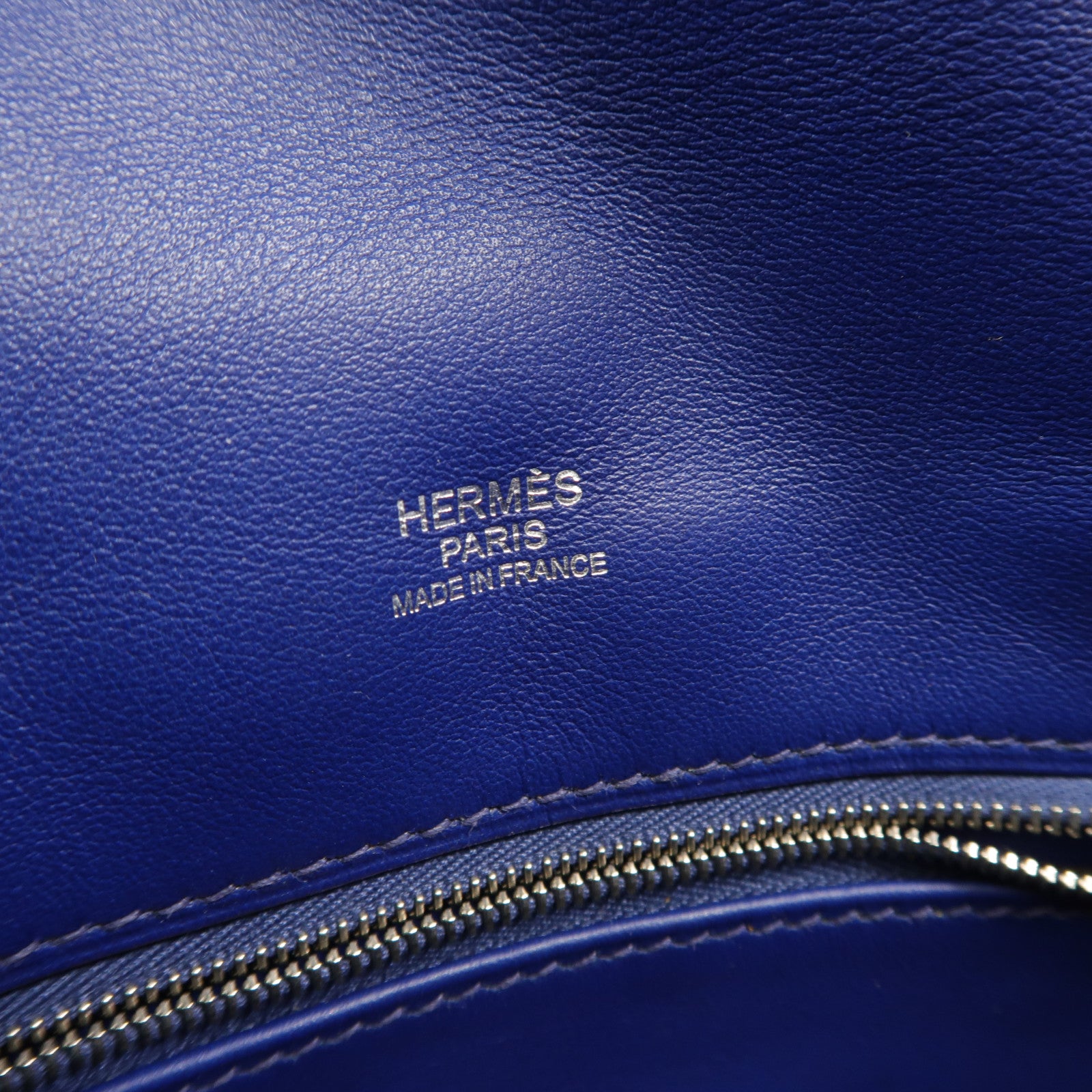 HERMES Swift皮革Berline Mini肩背袋Bleu Saphir