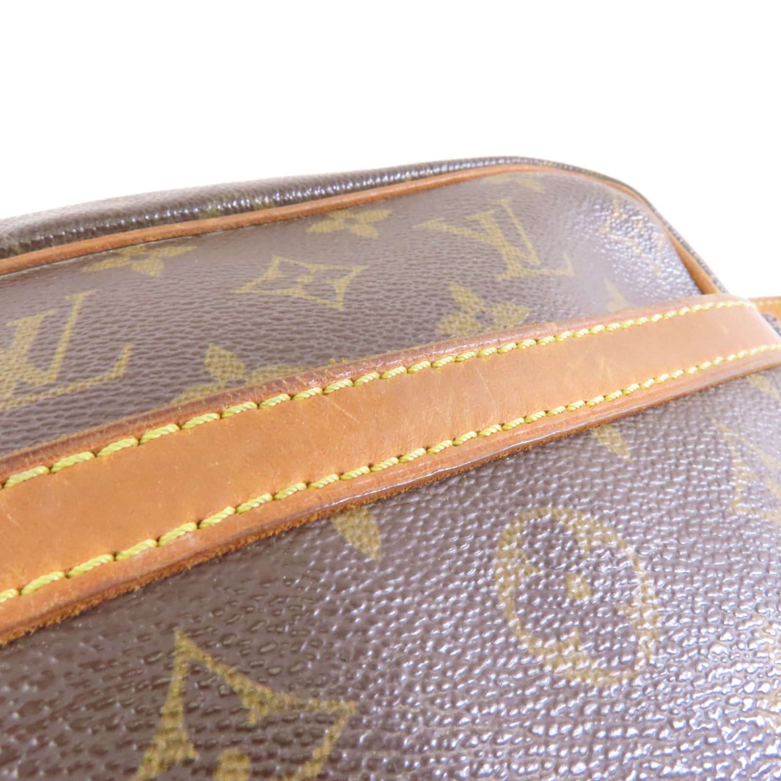 LOUIS VUITTON Monogram Trocadero 27金扣肩背袋棕色
