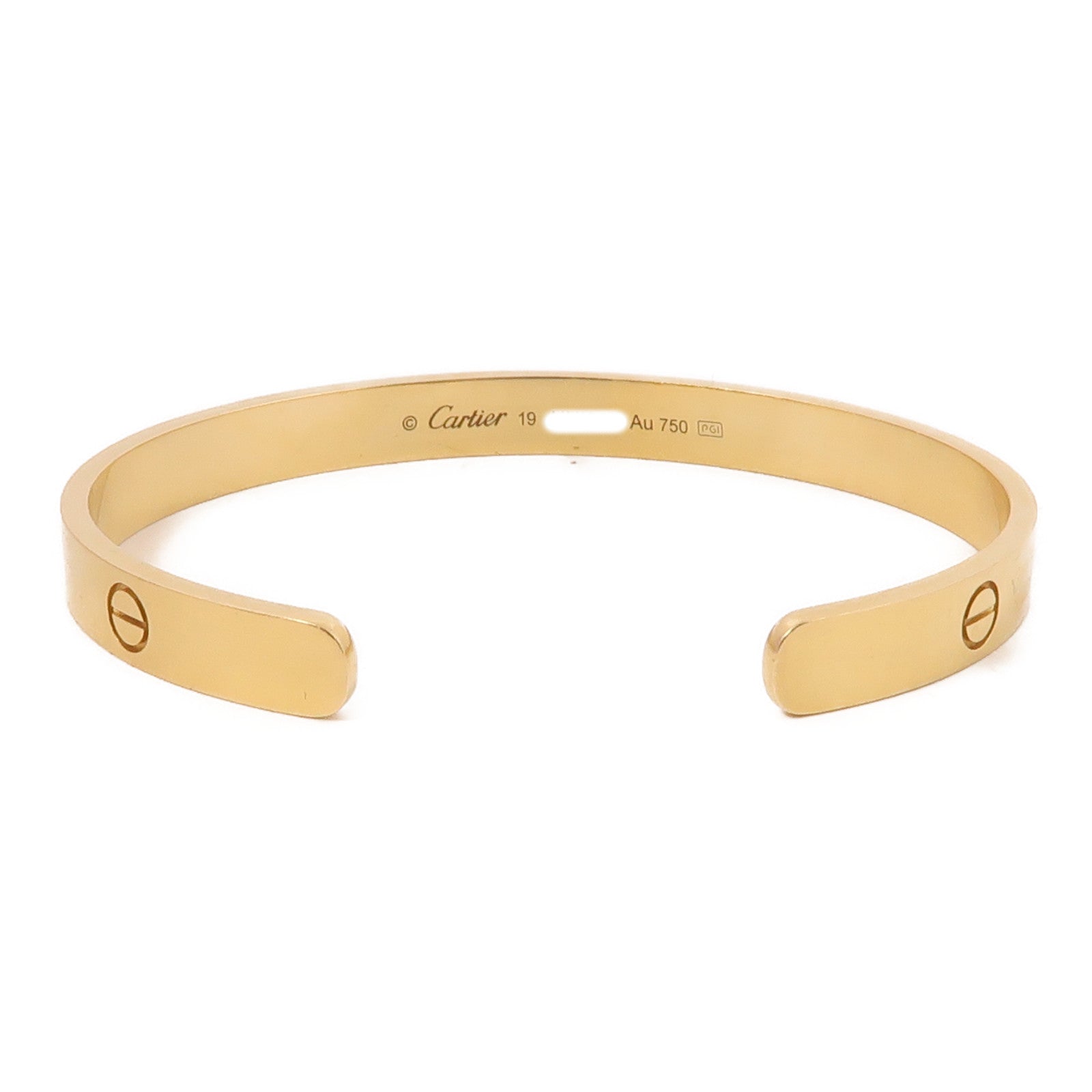 CARTIER 18K黃金Love Bracelet手鐲#19