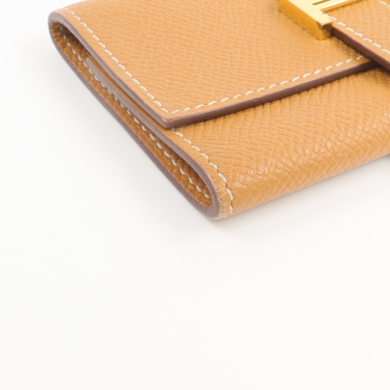 HERMES Epsom皮革Bearn Key Holder鎖匙包Gold