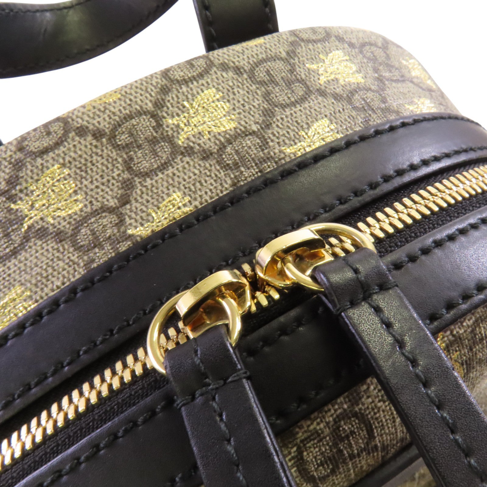 GUCCI 塗層帆布GG Supreme Backpack金扣背包