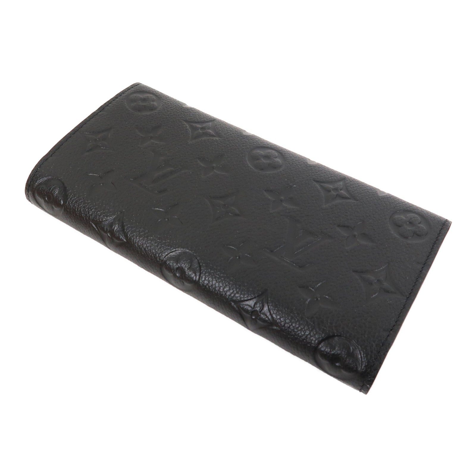 LOUIS VUITTON Monogram Empreinte Emilie Wallet金扣長錢包黑色