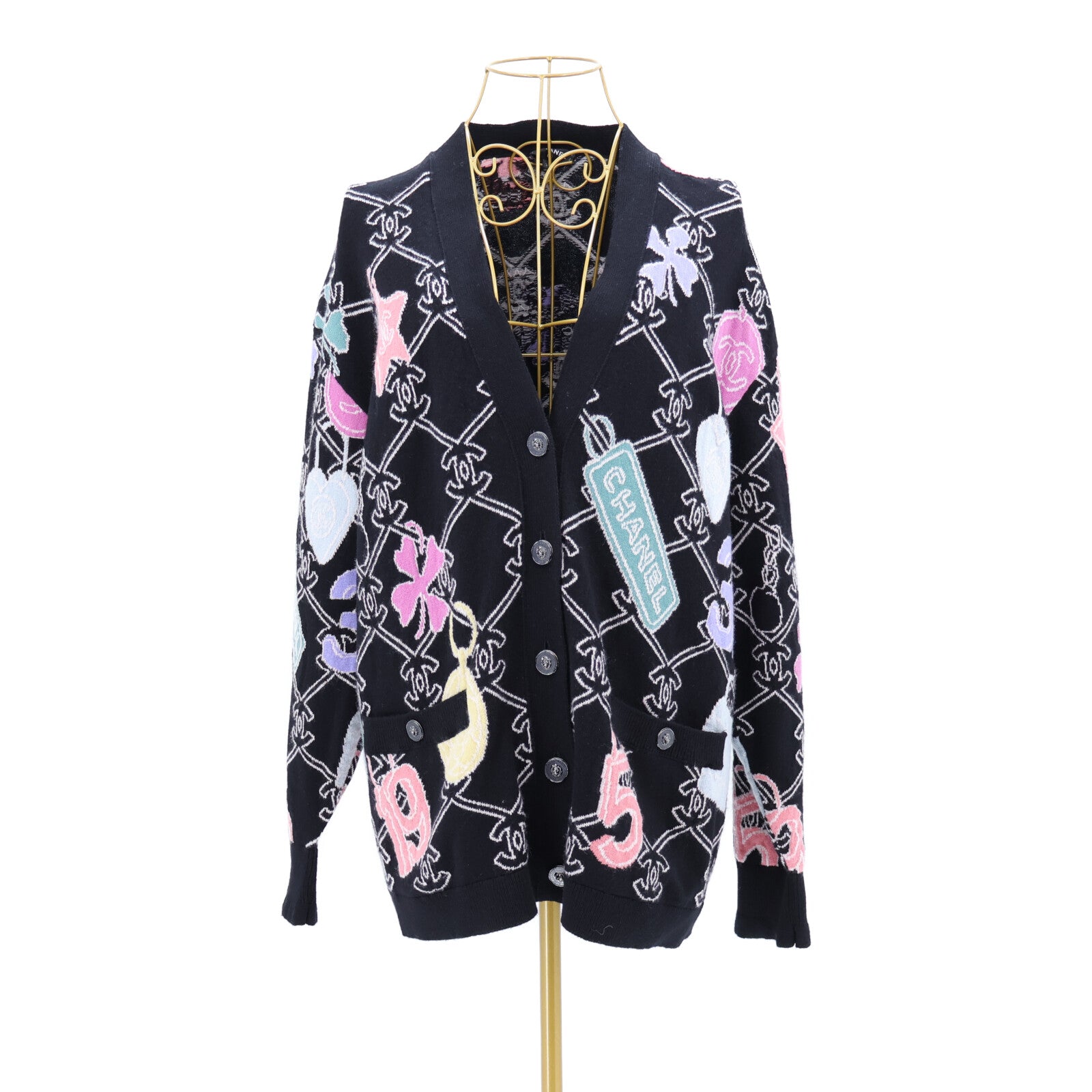 CHANEL Logo Graphic Cardigan外套