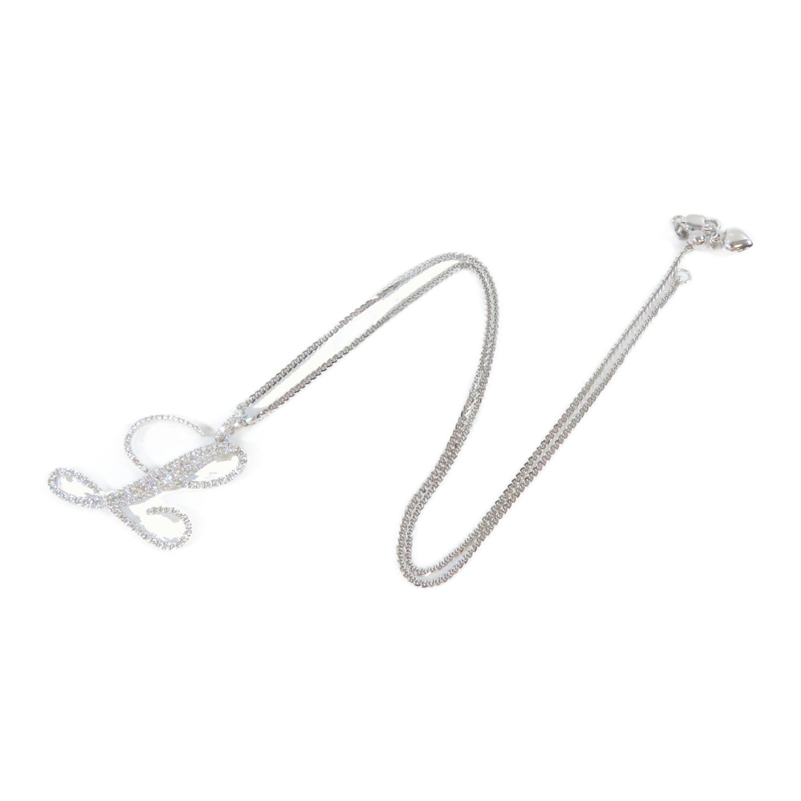 JEWELRY 18K白金Diamond Pendant Necklace1.02ct鑽石吊墜項鍊#44cm
