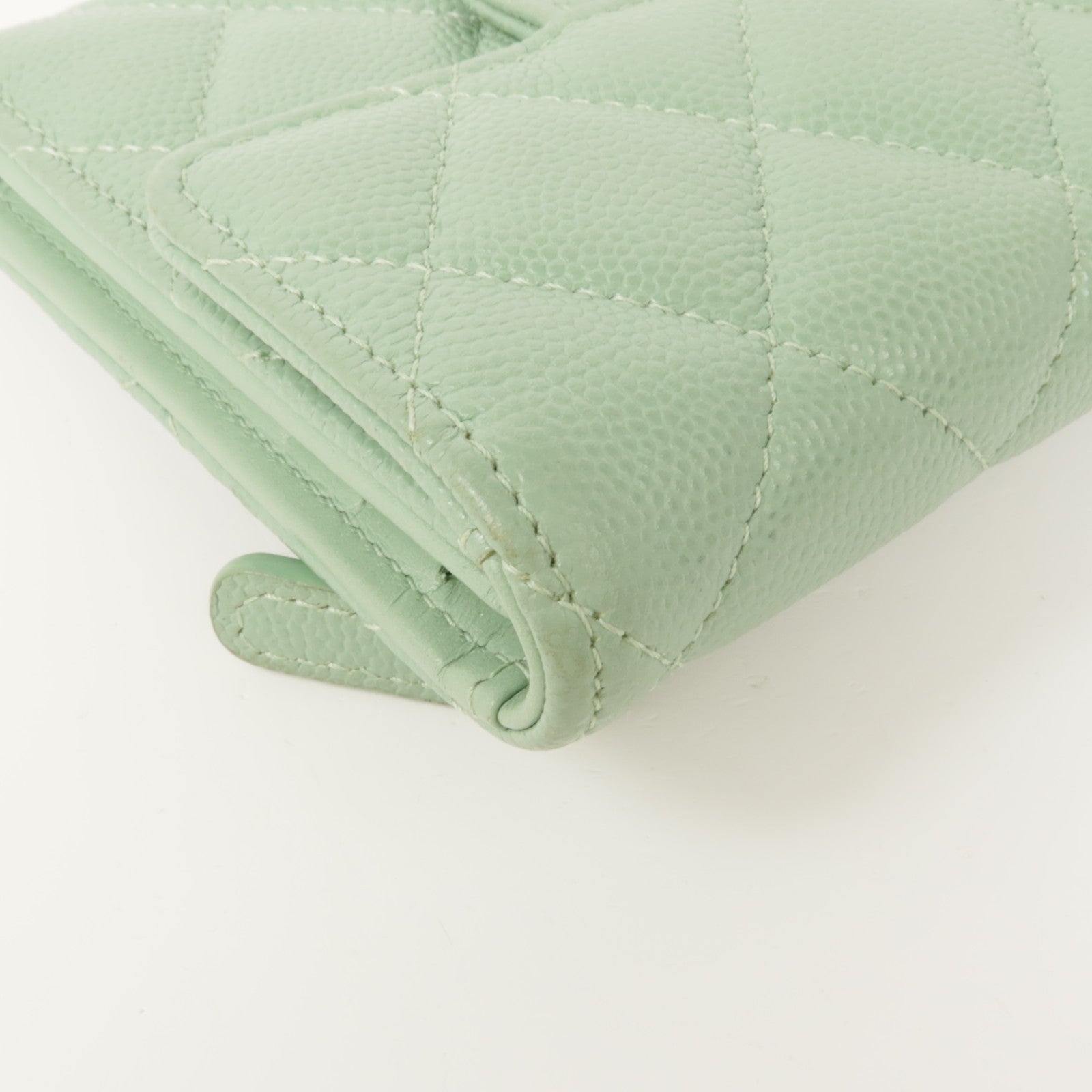 CHANEL 牛皮皮革Wallet金扣錢包