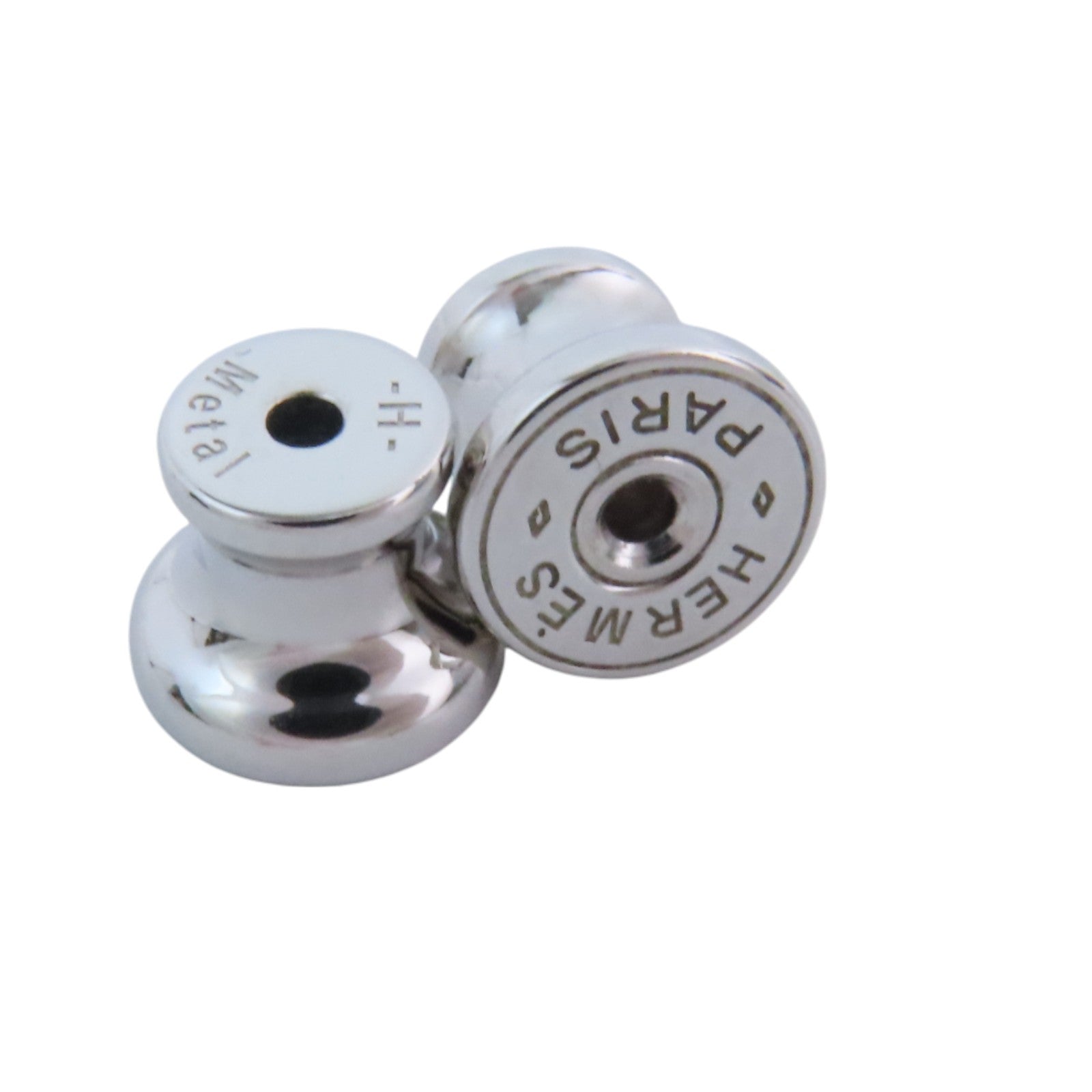 HERMES 金屬/琺瑯Pop H Cube Earrings銀扣耳環