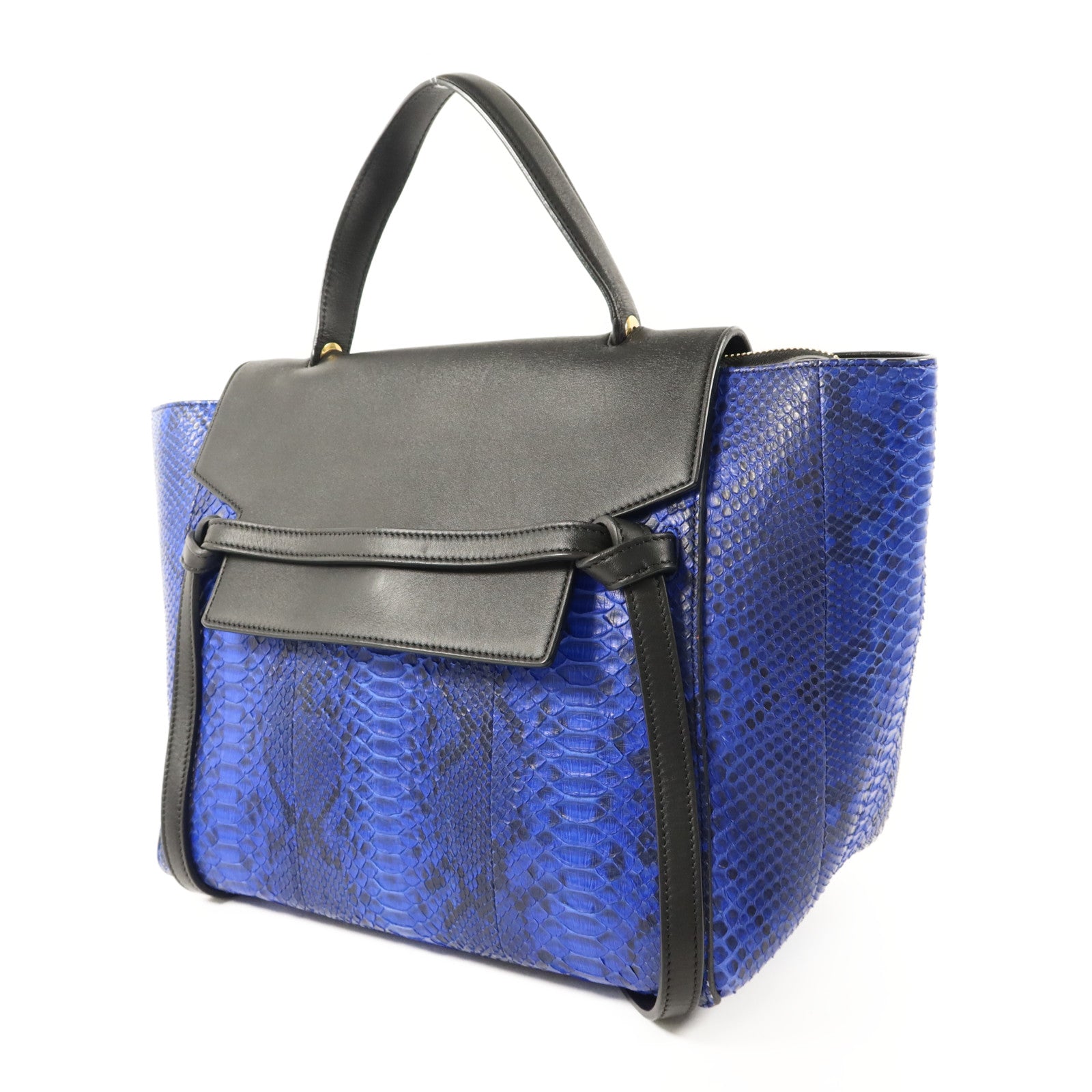 CELINE 蛇皮皮革Mini Belt Bag金扣手挽肩背兩用袋