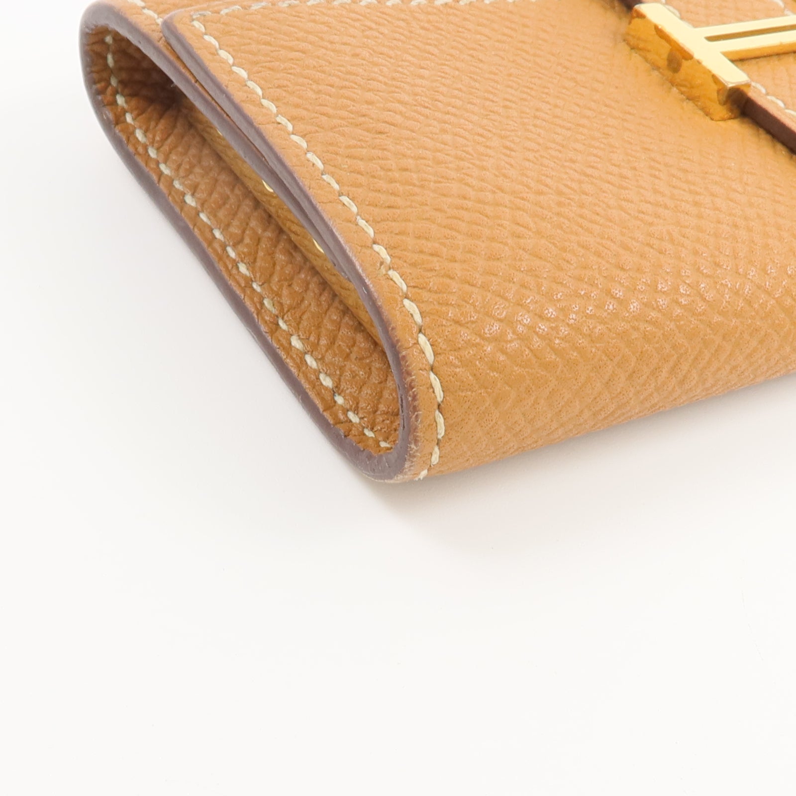 HERMES Epsom皮革Bearn Key Holder鎖匙包Gold