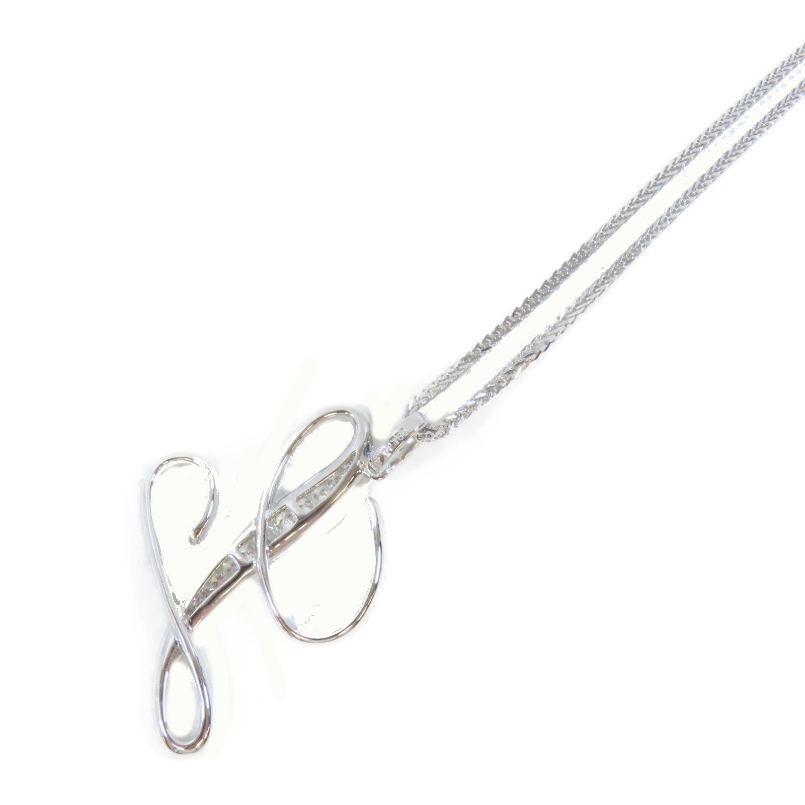 JEWELRY 18K白金Diamond Pendant Necklace1.02ct鑽石吊墜項鍊#44cm