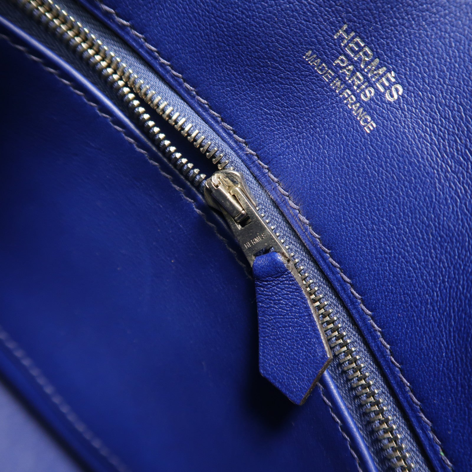 HERMES Swift皮革Berline Mini肩背袋Bleu Saphir