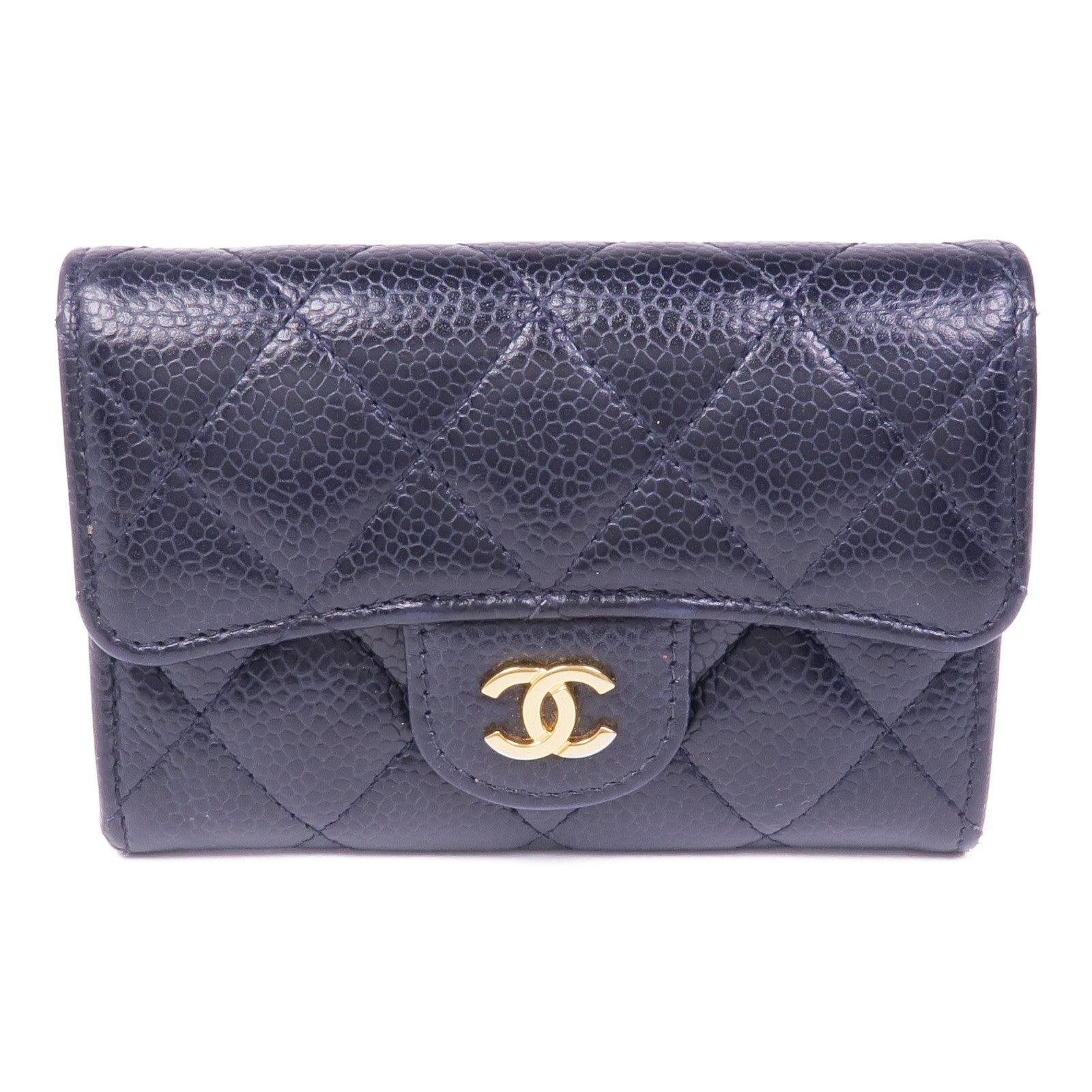 CHANEL 牛皮皮革Card Case金扣卡片套