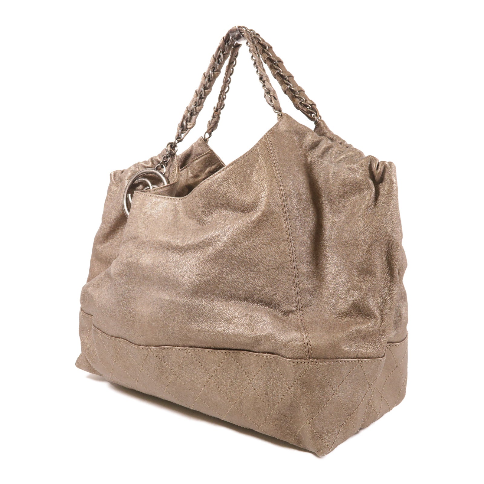 CHANEL 牛皮皮革Shoulder Bag鏈帶肩背袋