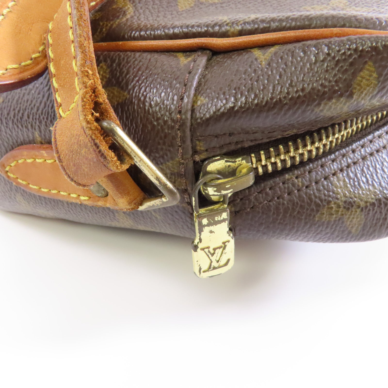 LOUIS VUITTON Monogram Trocadero 27金扣肩背袋棕色