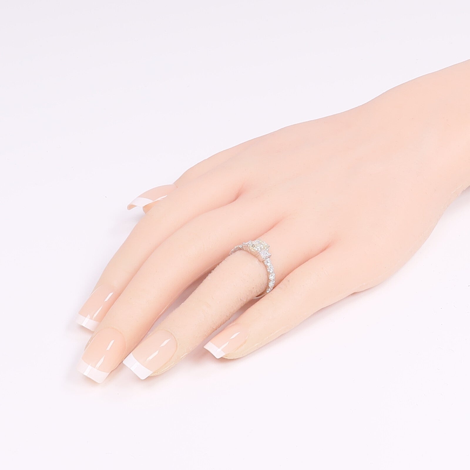 JEWELRY 【激減優惠】PT900鉑金Diamond Ring鑽石戒指US#5.25
