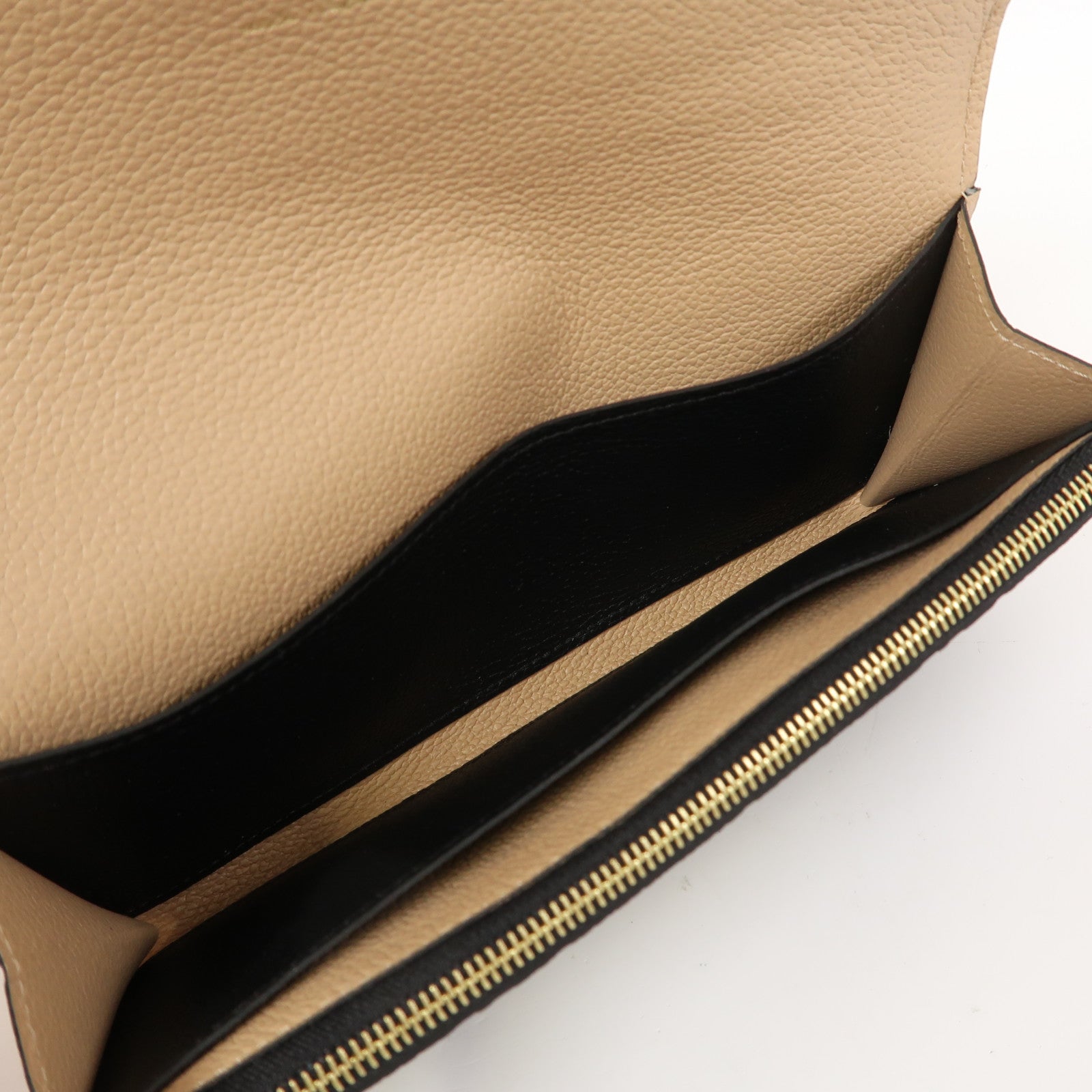 LOUIS VUITTON Monogram Empreinte Emilie Wallet金扣長錢包黑色