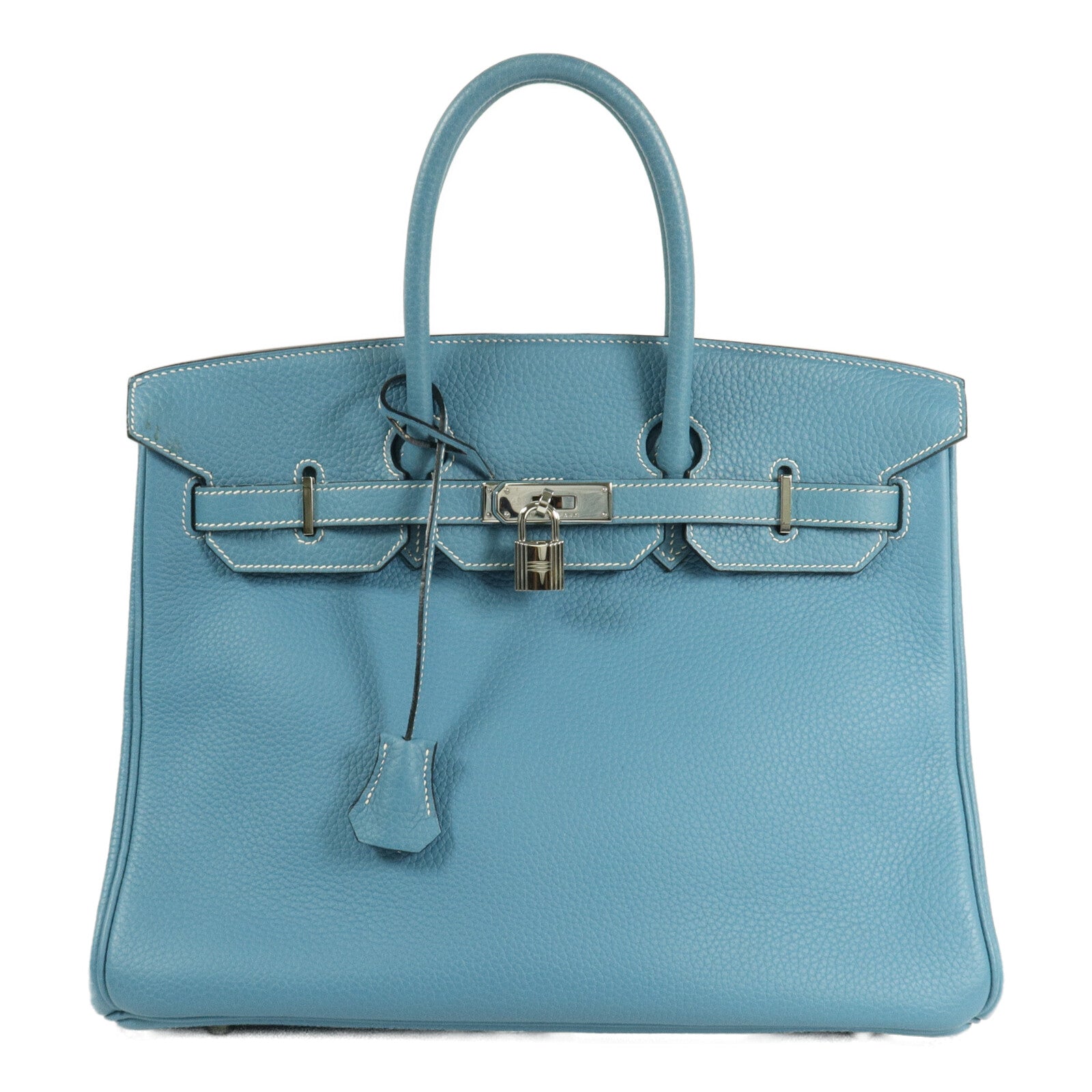 HERMES Togo皮革Birkin 35手挽袋Bleu Jean