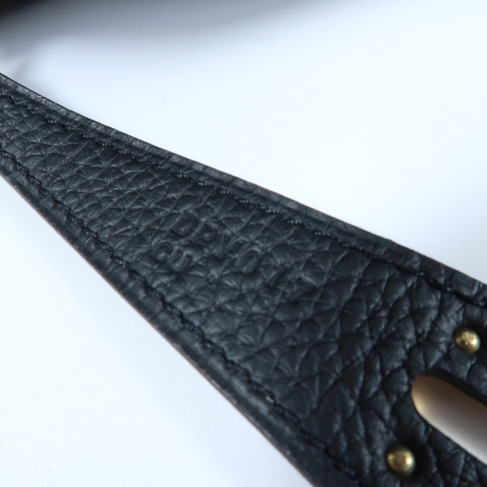 HERMES Clemence皮革Lindy 26金扣手挽肩背兩用袋Noir