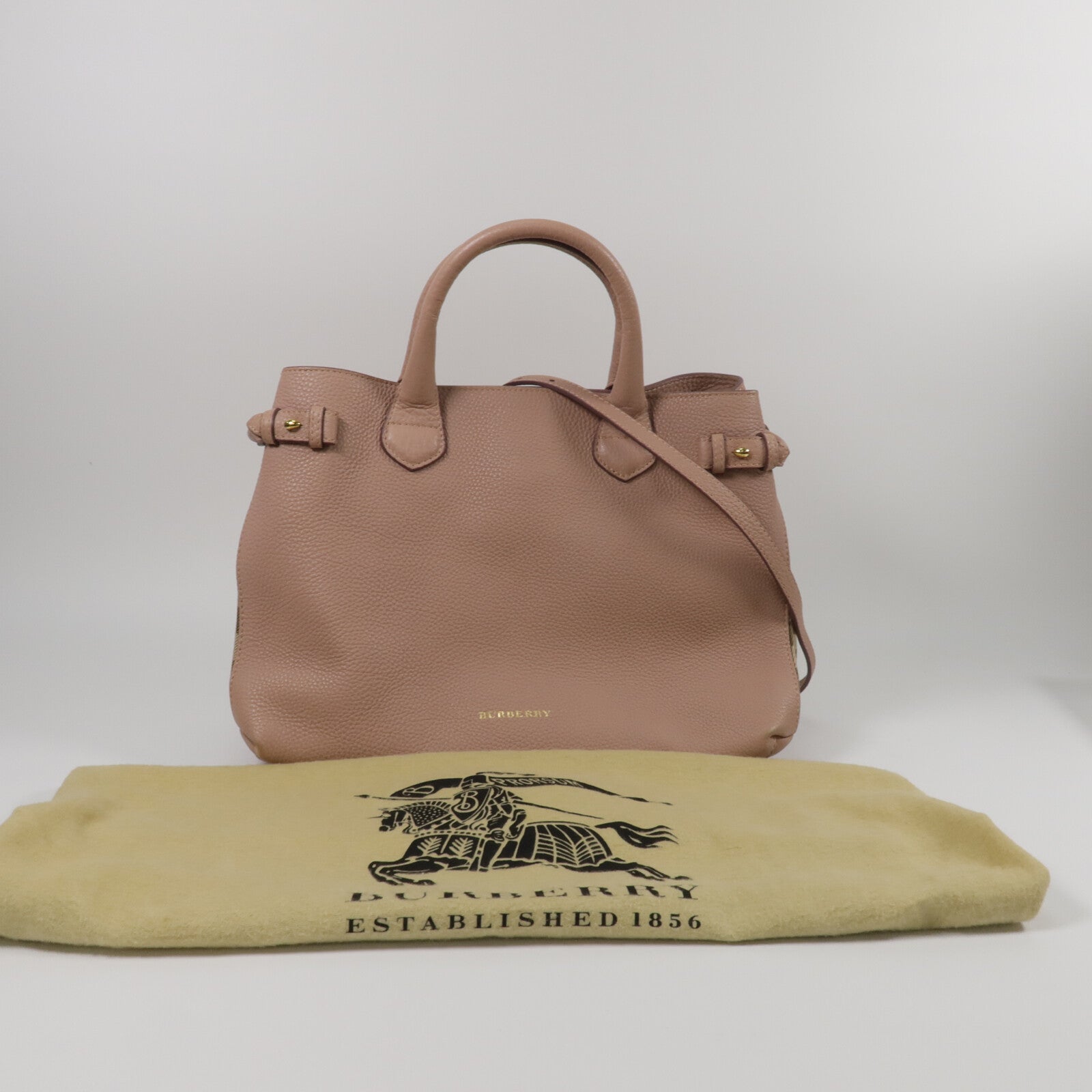 BURBERRY 牛皮皮革2Way Shoulder手挽肩背兩用袋