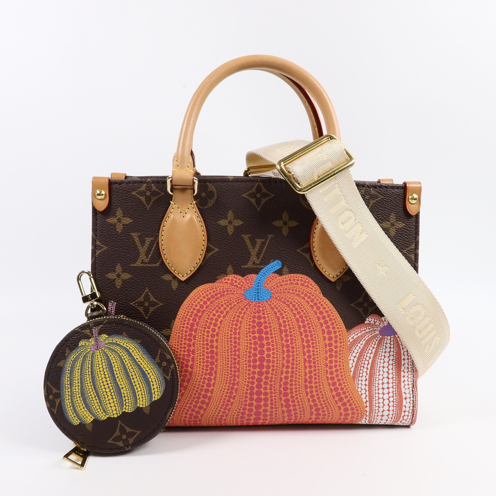 LOUIS VUITTON Monogram LV x YK OnTheGo PM手挽肩背兩用袋