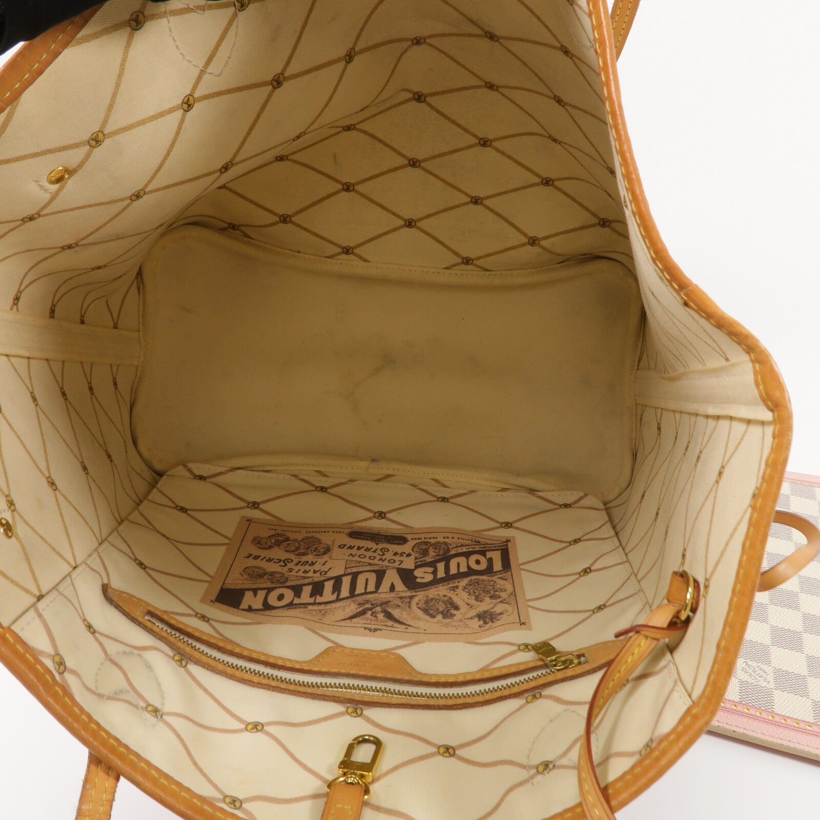 LOUIS VUITTON Damier Azur Neverfull MM手挽袋