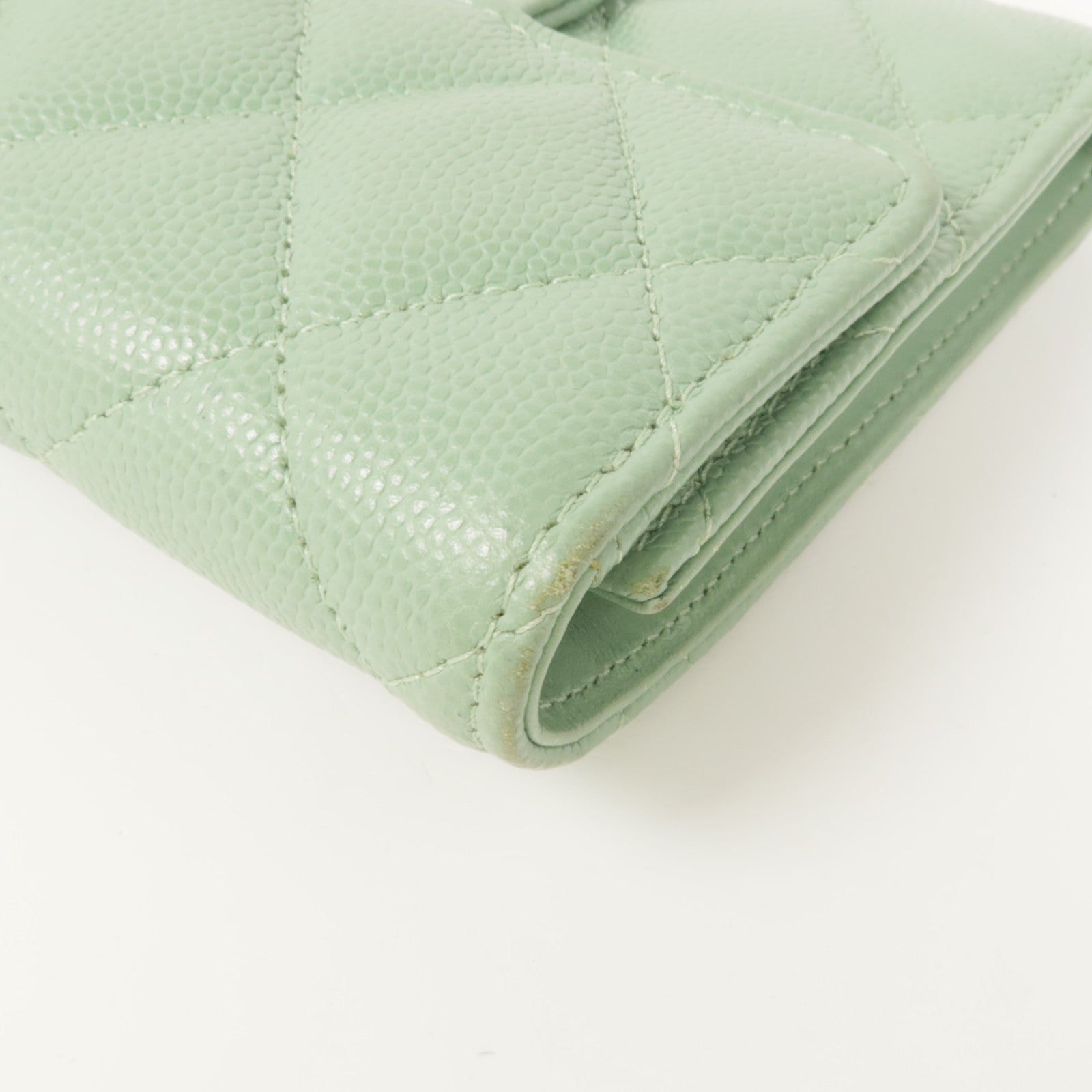 CHANEL 牛皮皮革Wallet金扣錢包