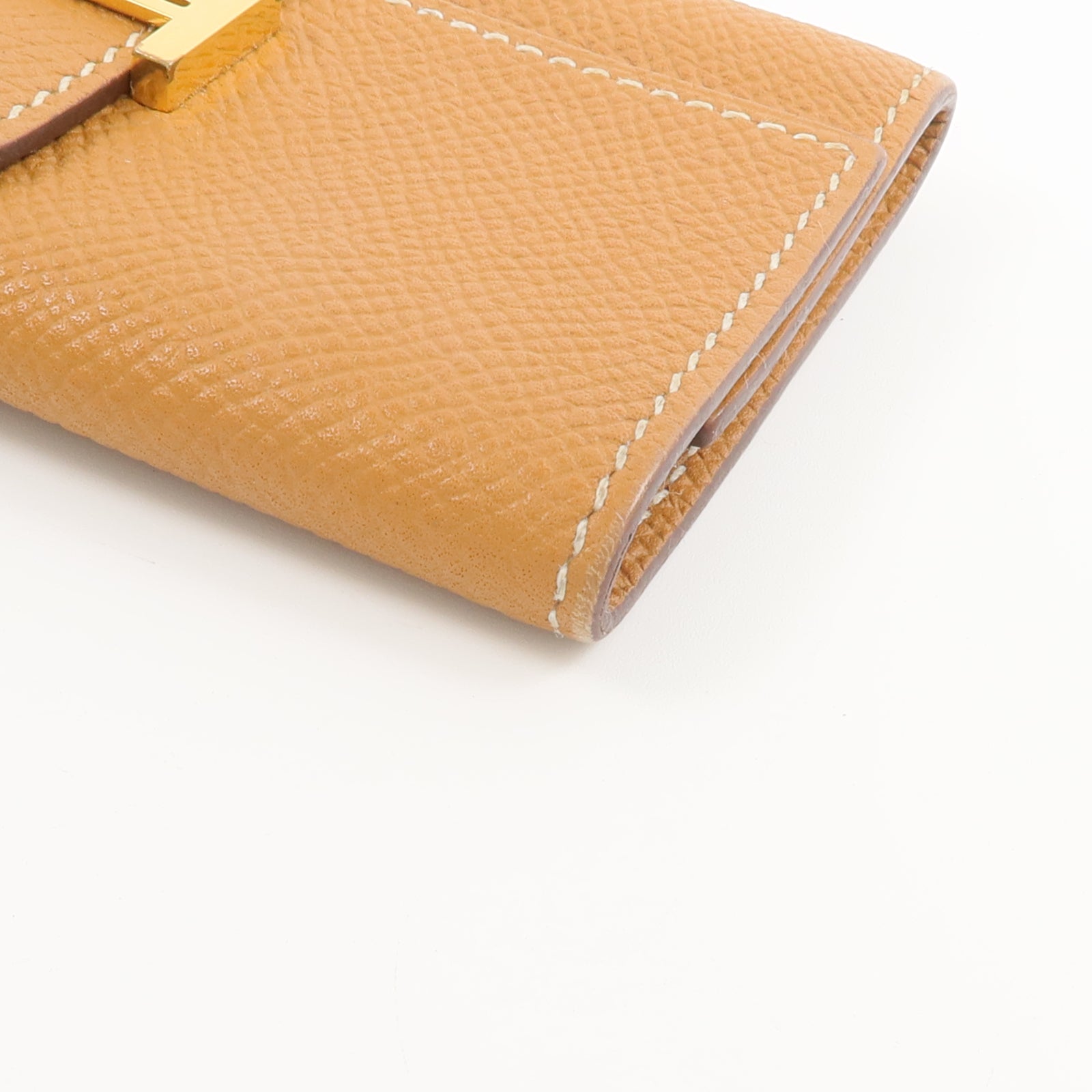 HERMES Epsom皮革Bearn Key Holder鎖匙包Gold