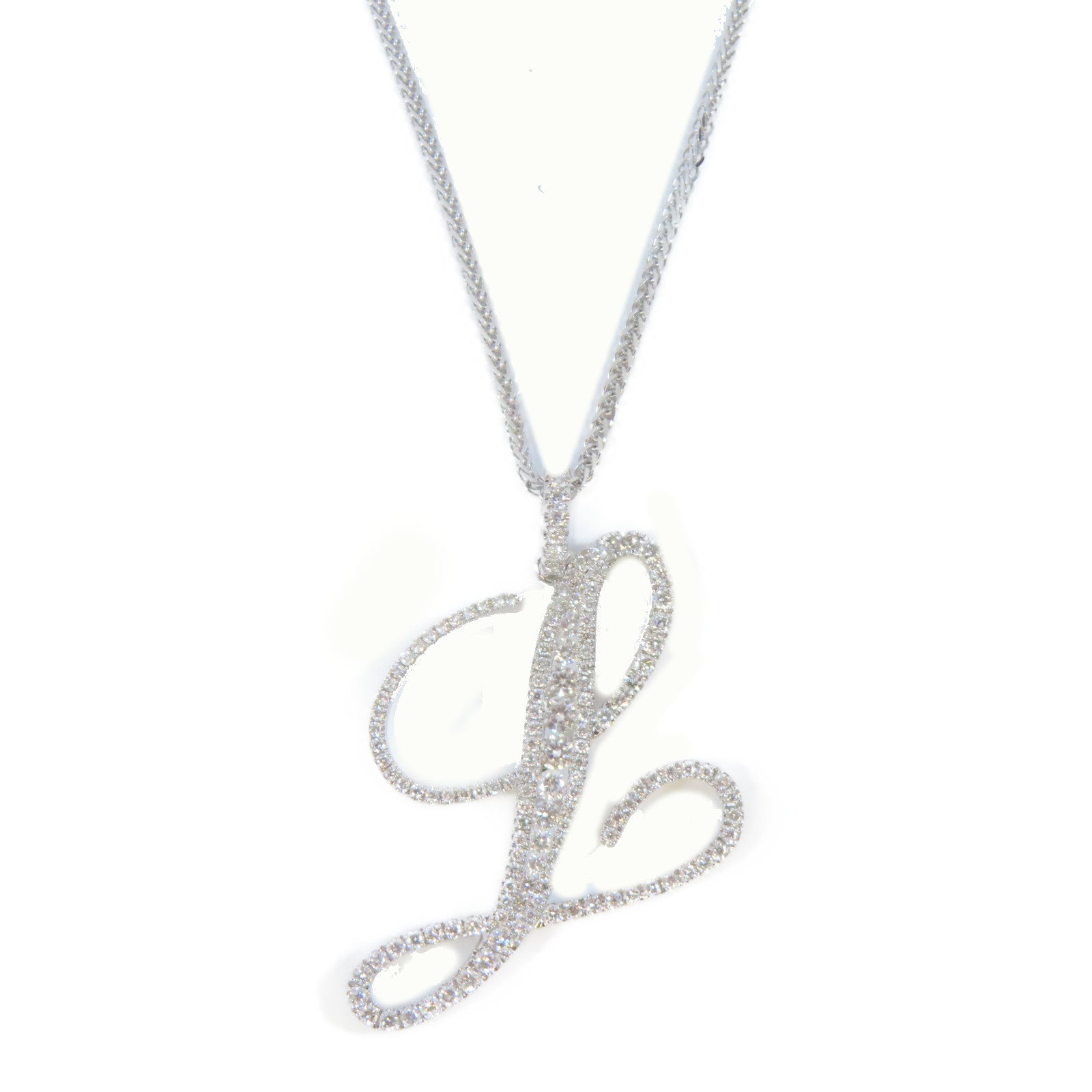 JEWELRY 18K白金Diamond Pendant Necklace1.02ct鑽石吊墜項鍊#44cm