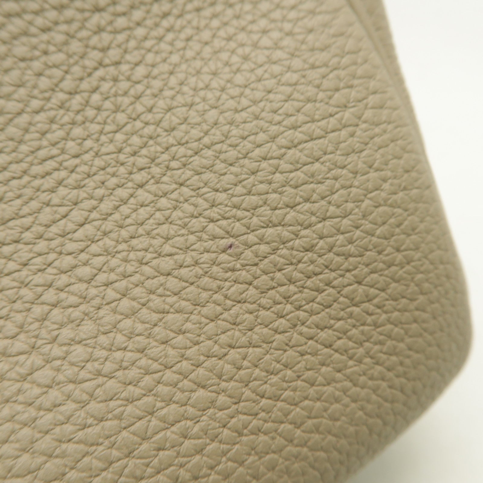 HERMES Togo皮革Kelly 35銀扣手挽肩背兩用袋Gris Tourterelle米色