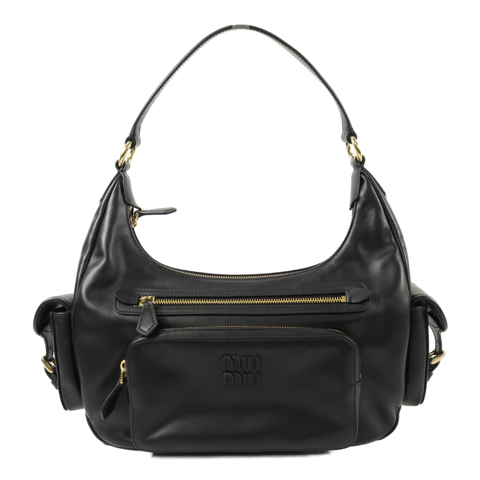 Miu Miu 羊皮皮革Pocket Large肩背袋