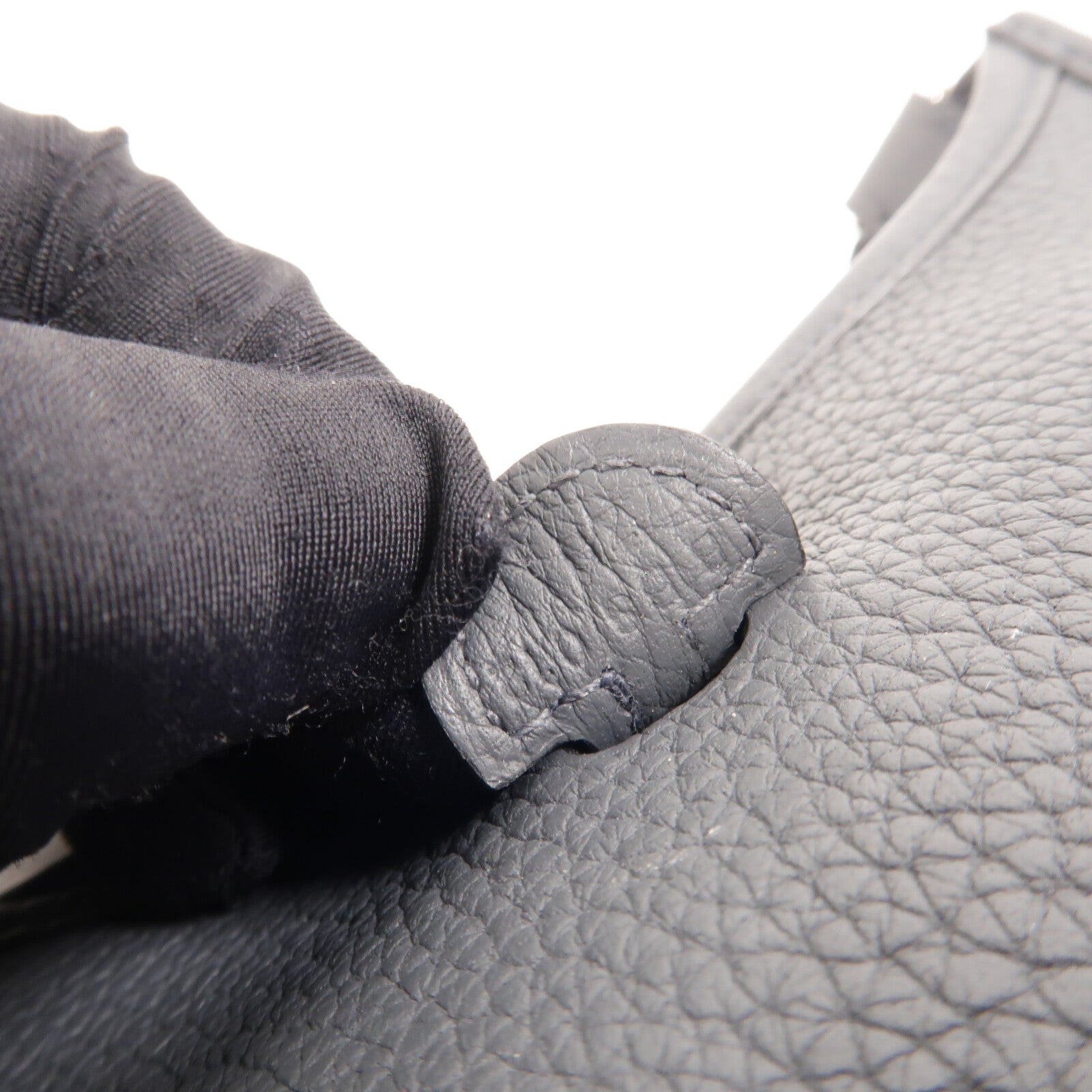 HERMES Clemence皮革Evelyne TPM肩背袋Ardoise