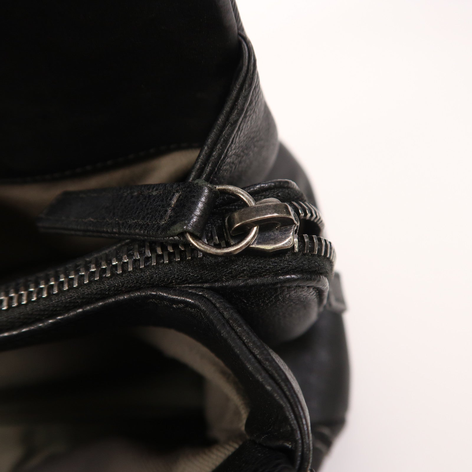 CHANEL 牛皮皮革2 Way Shoulder銀扣手挽肩背兩用袋